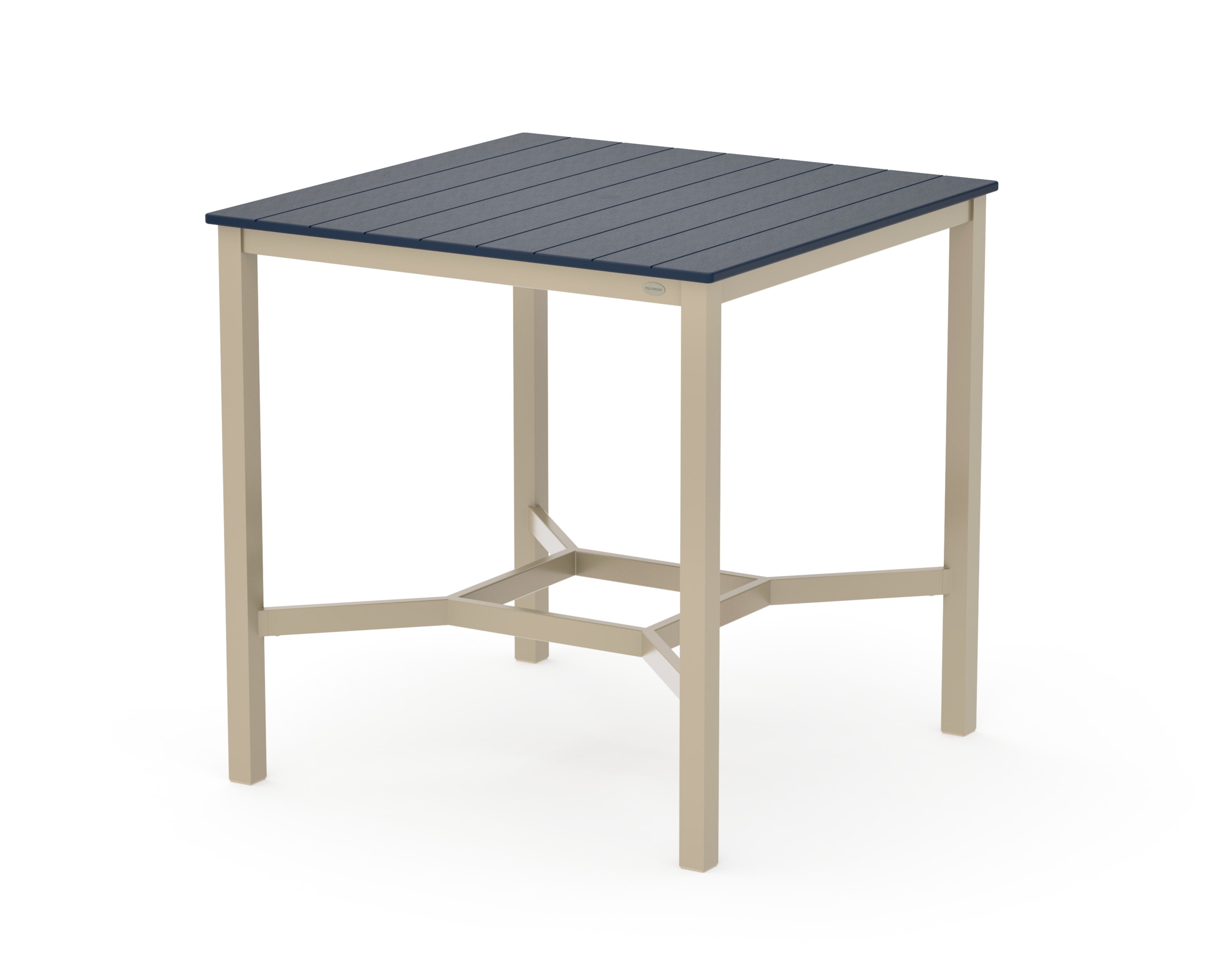 Main Street 42 x 42 Bar Table in Sand / Navy