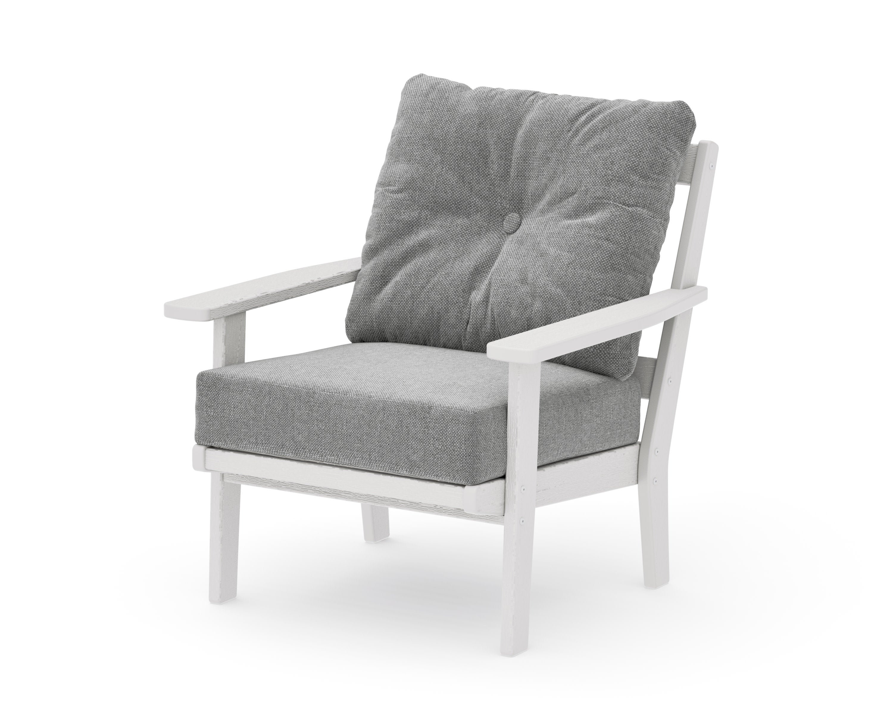 Prairie Deep Seating Chair in Vintage White / Grey Mist
