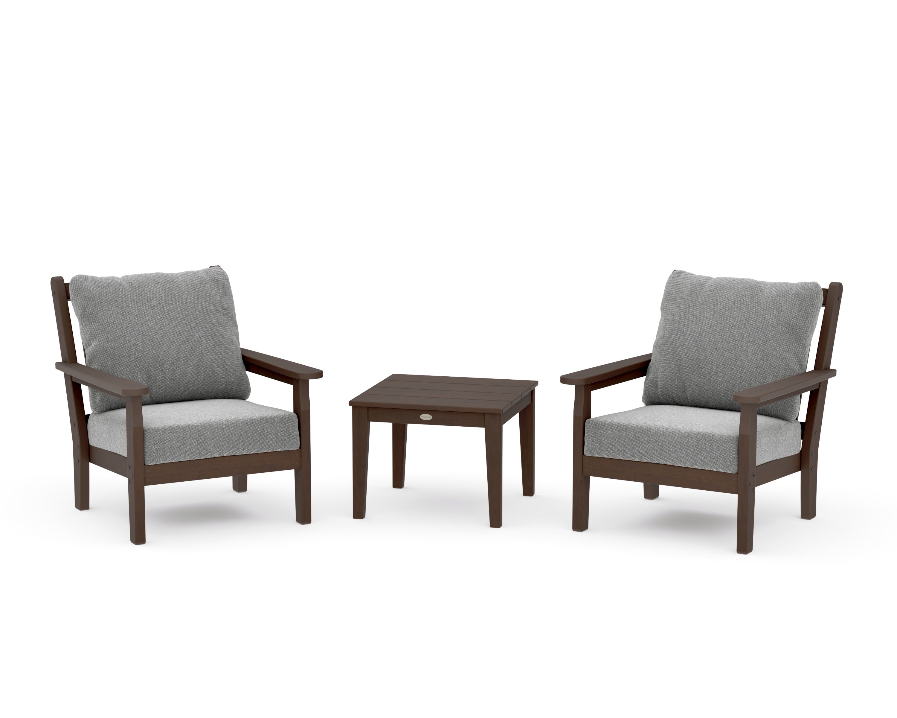 Chippendale 3-Piece Deep Seating Set in Kona / Grey Mist
