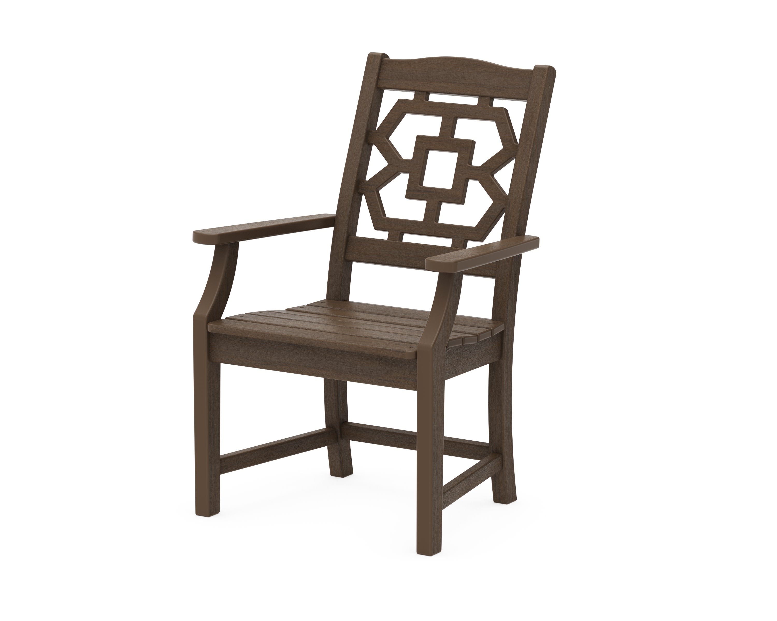 Chinoiserie Dining Arm Chair in Kona