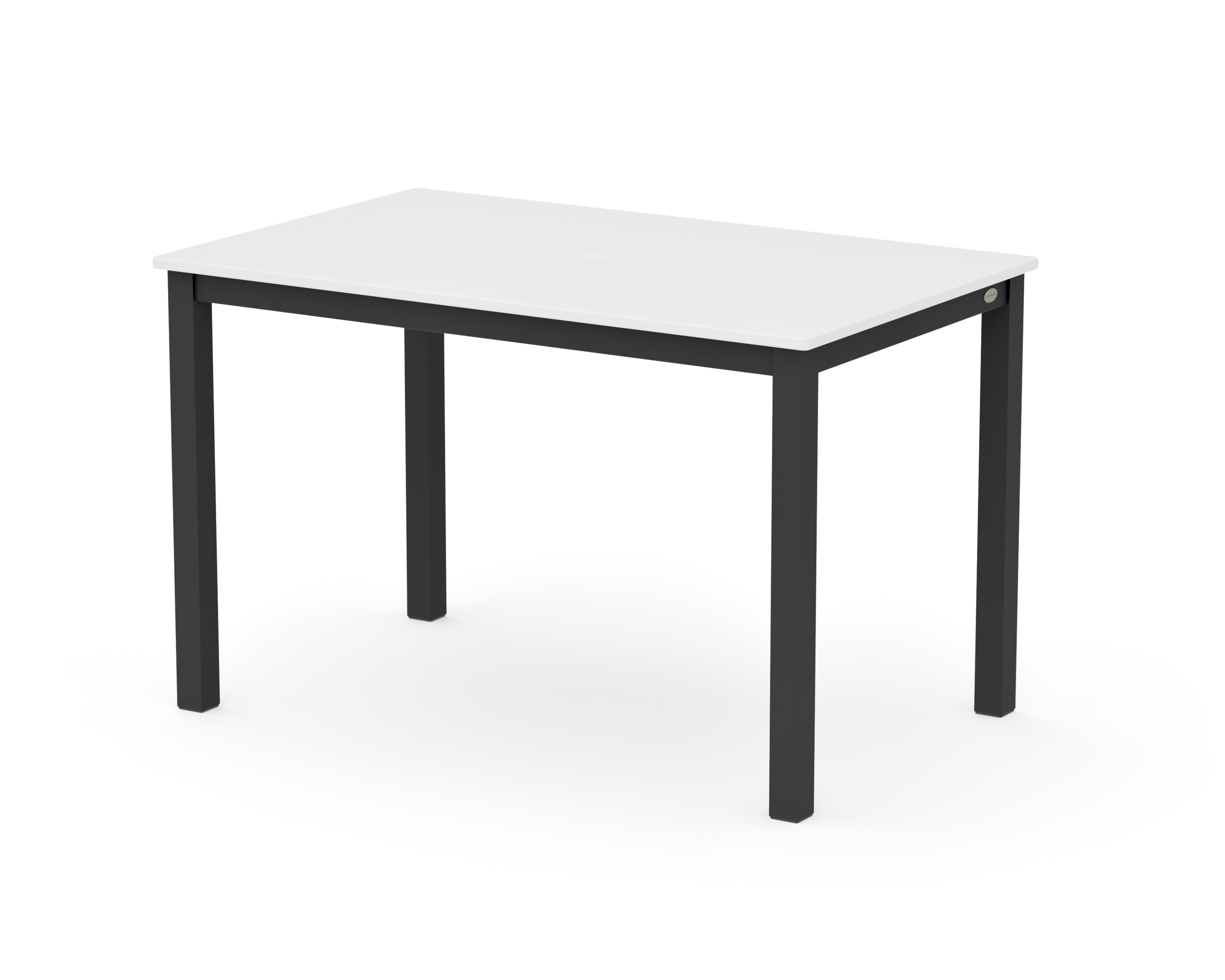 Main Street 30 x 48 Dining Table in Black / White