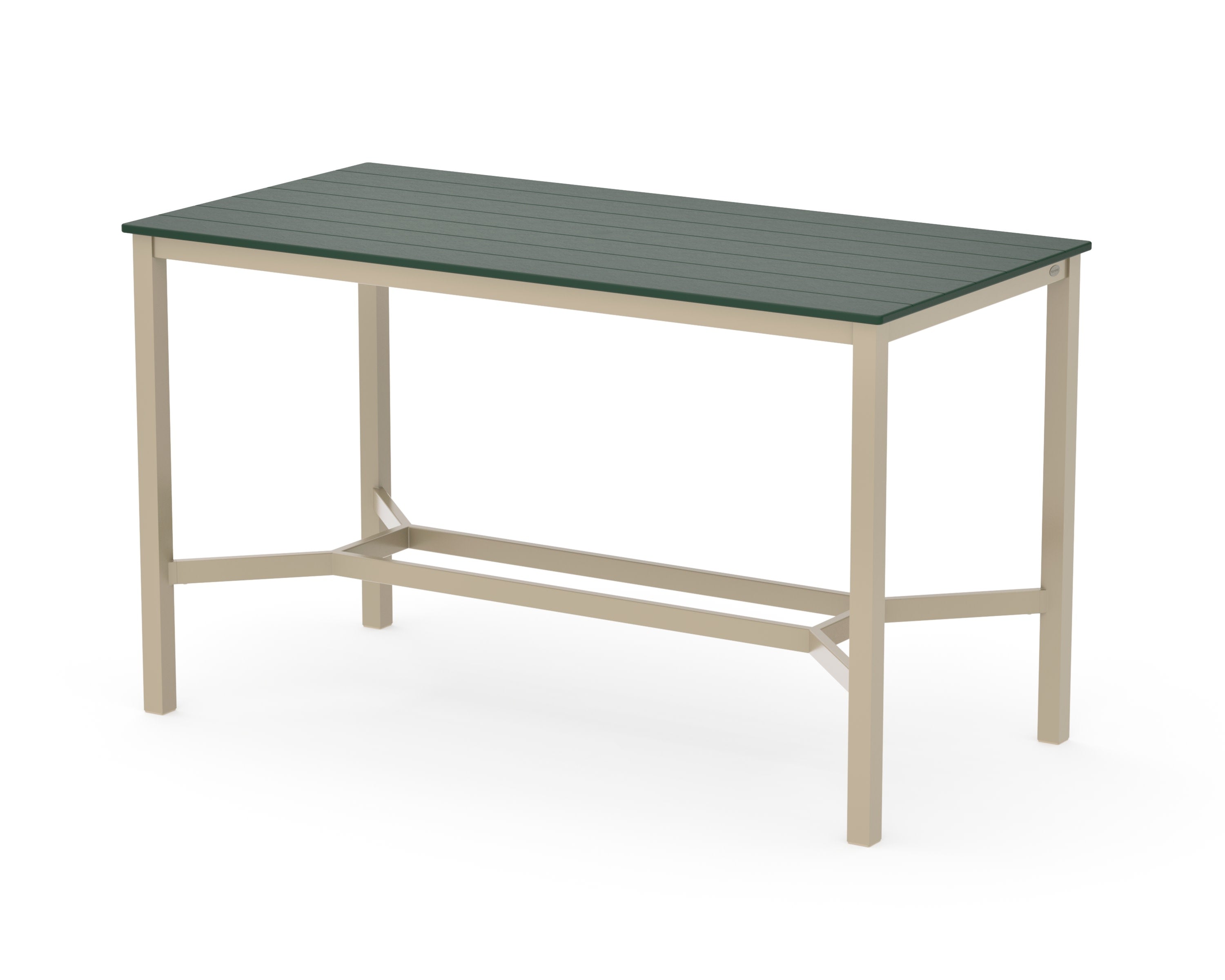 Main Street 36 x 72 Bar Table in Sand / Green
