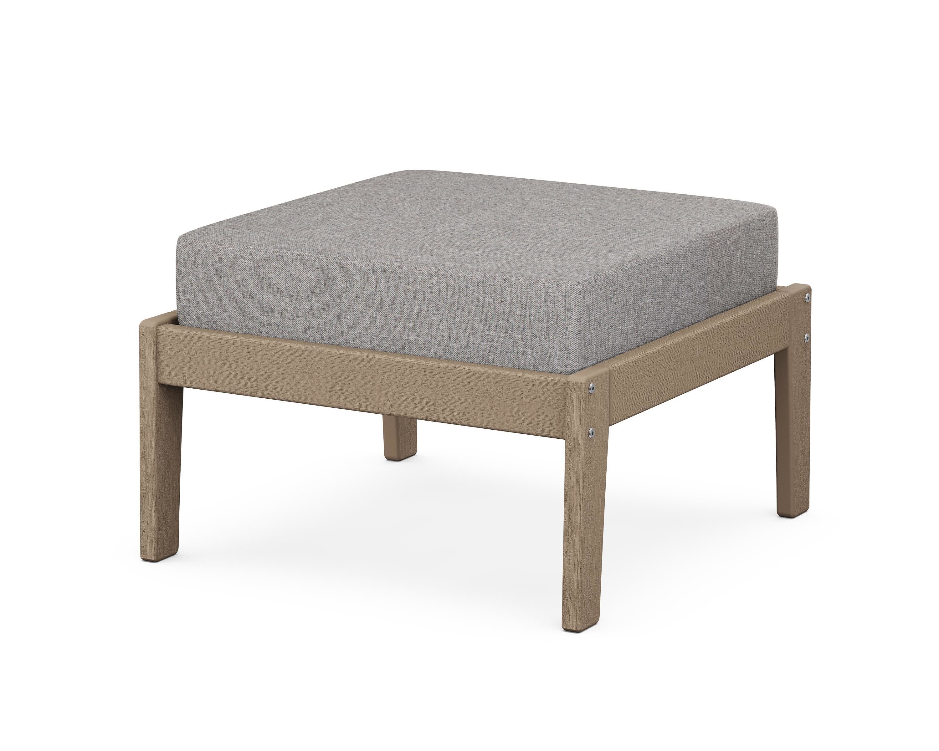 Deep Seating Ottoman in Vintage Sahara / Grey Mist