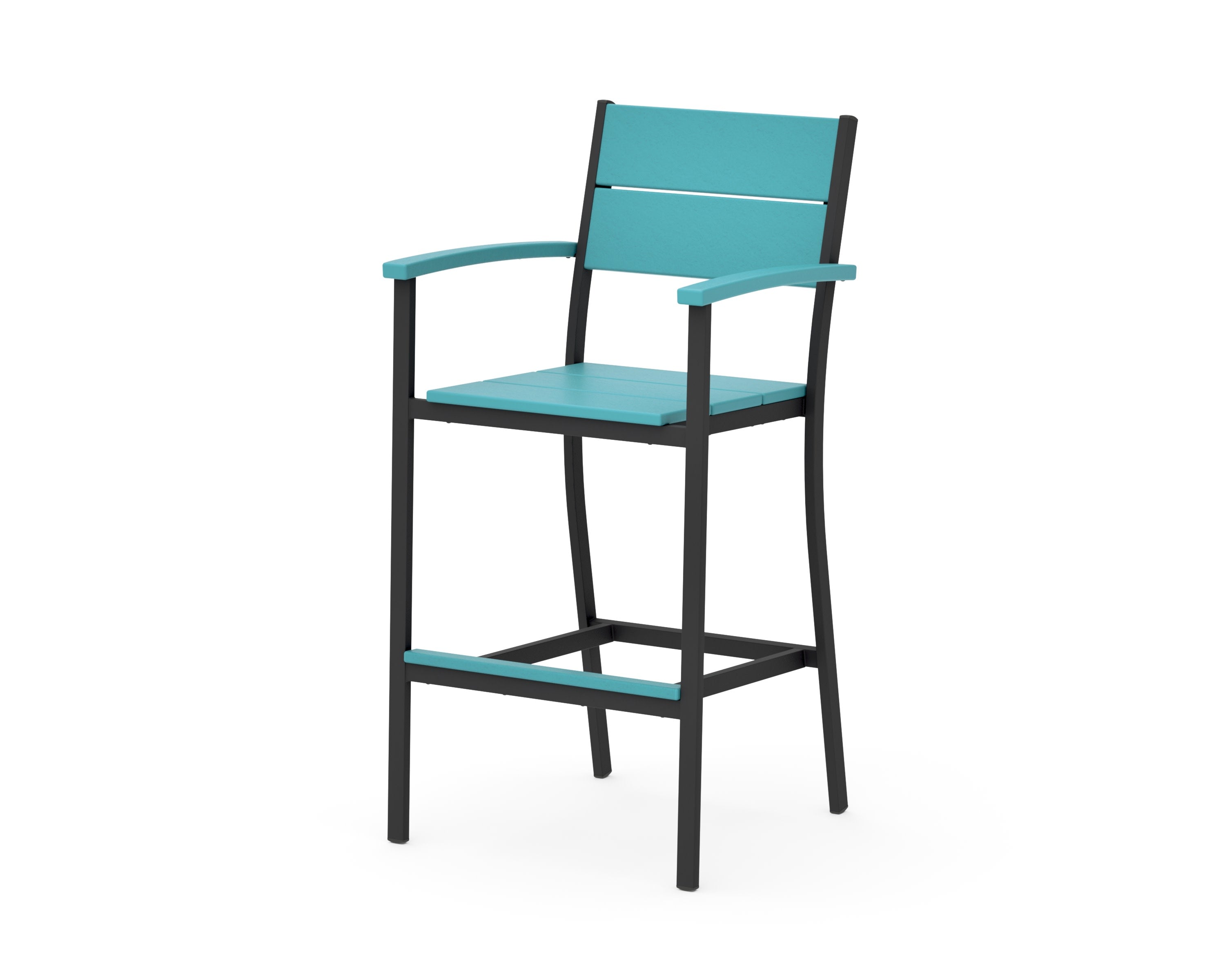 Main Street Bar Arm Chair in Black / Aruba
