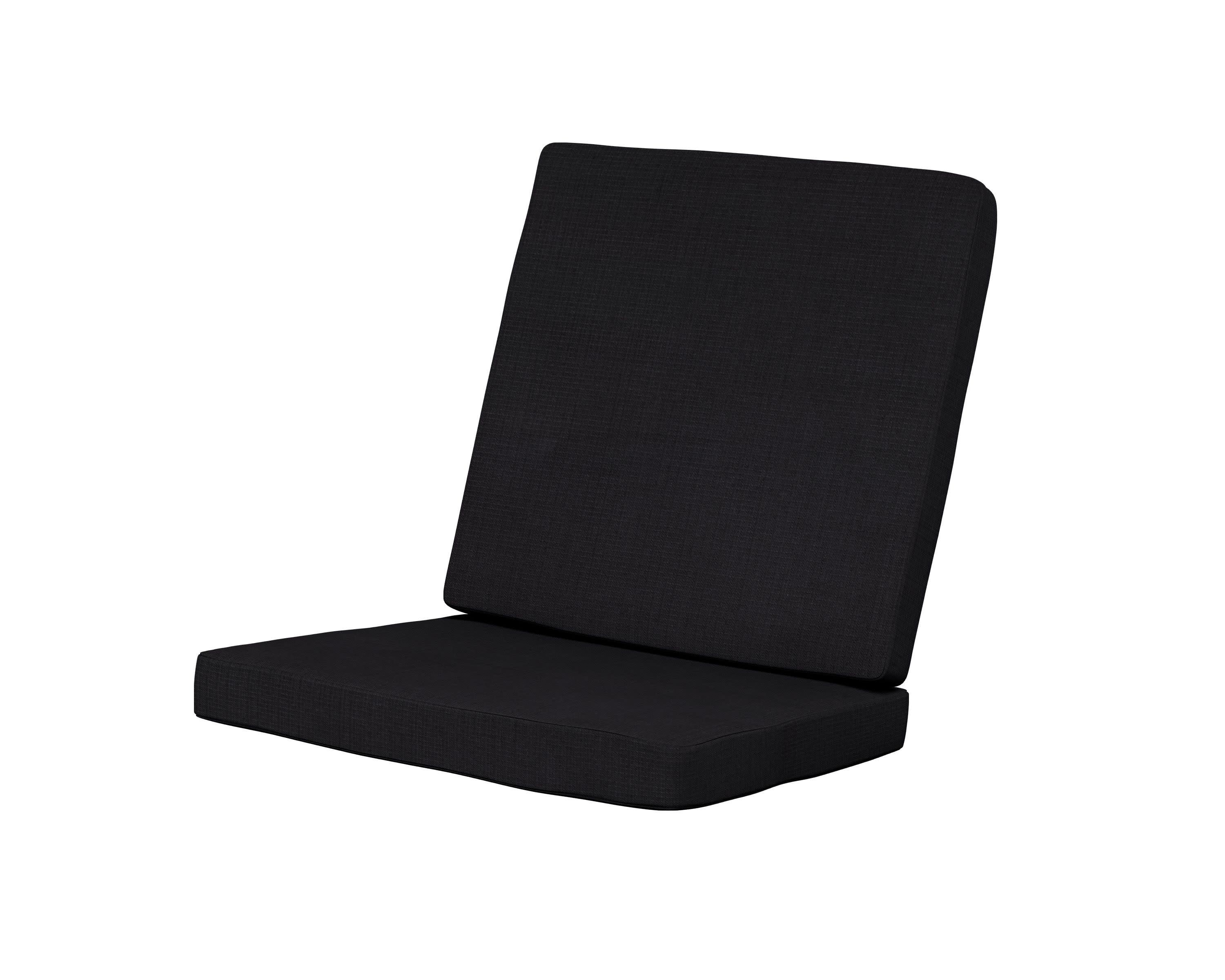 Modern Chair Cushion in Midnight Linen