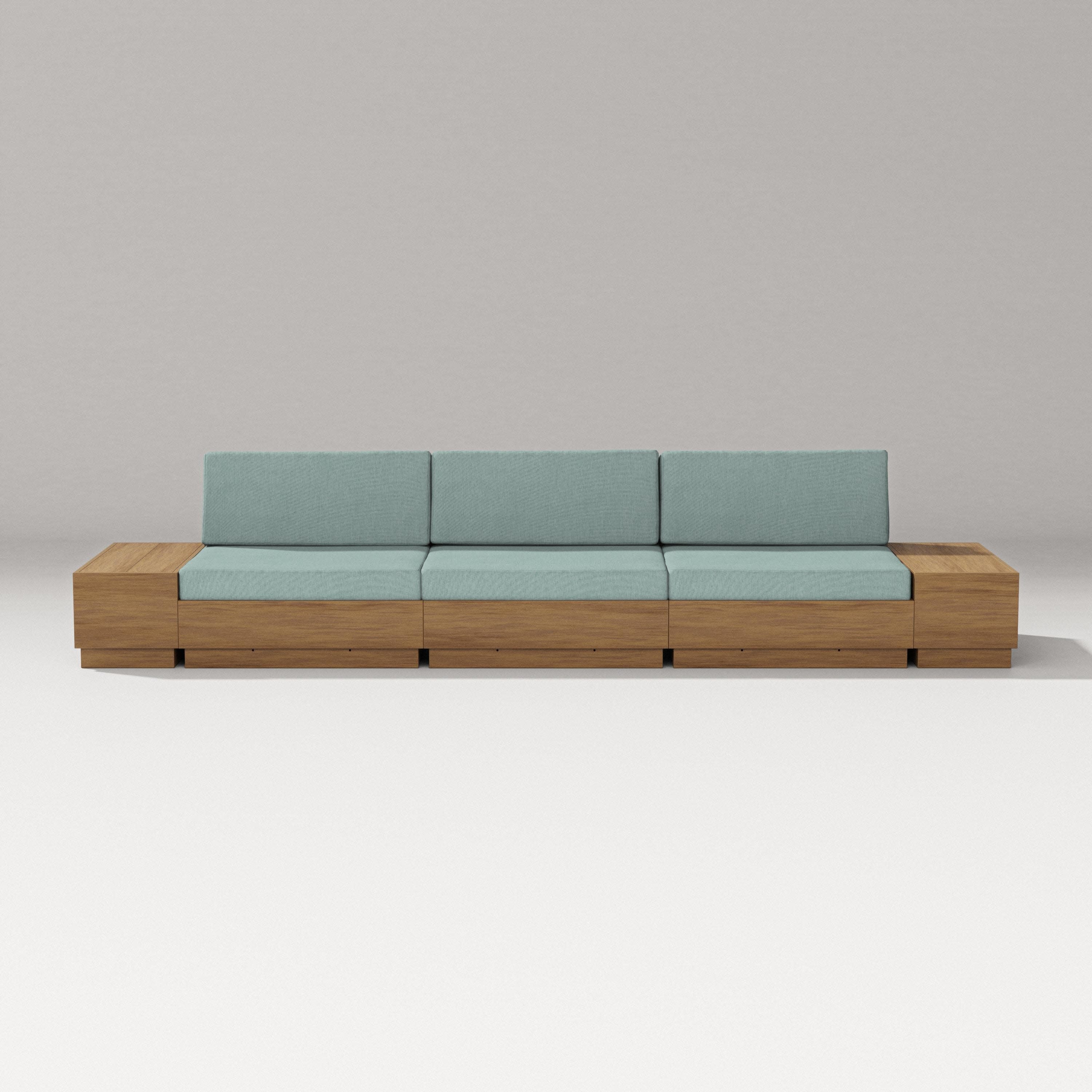 Elevate Straight Sectional in Natural / Glacier Spa