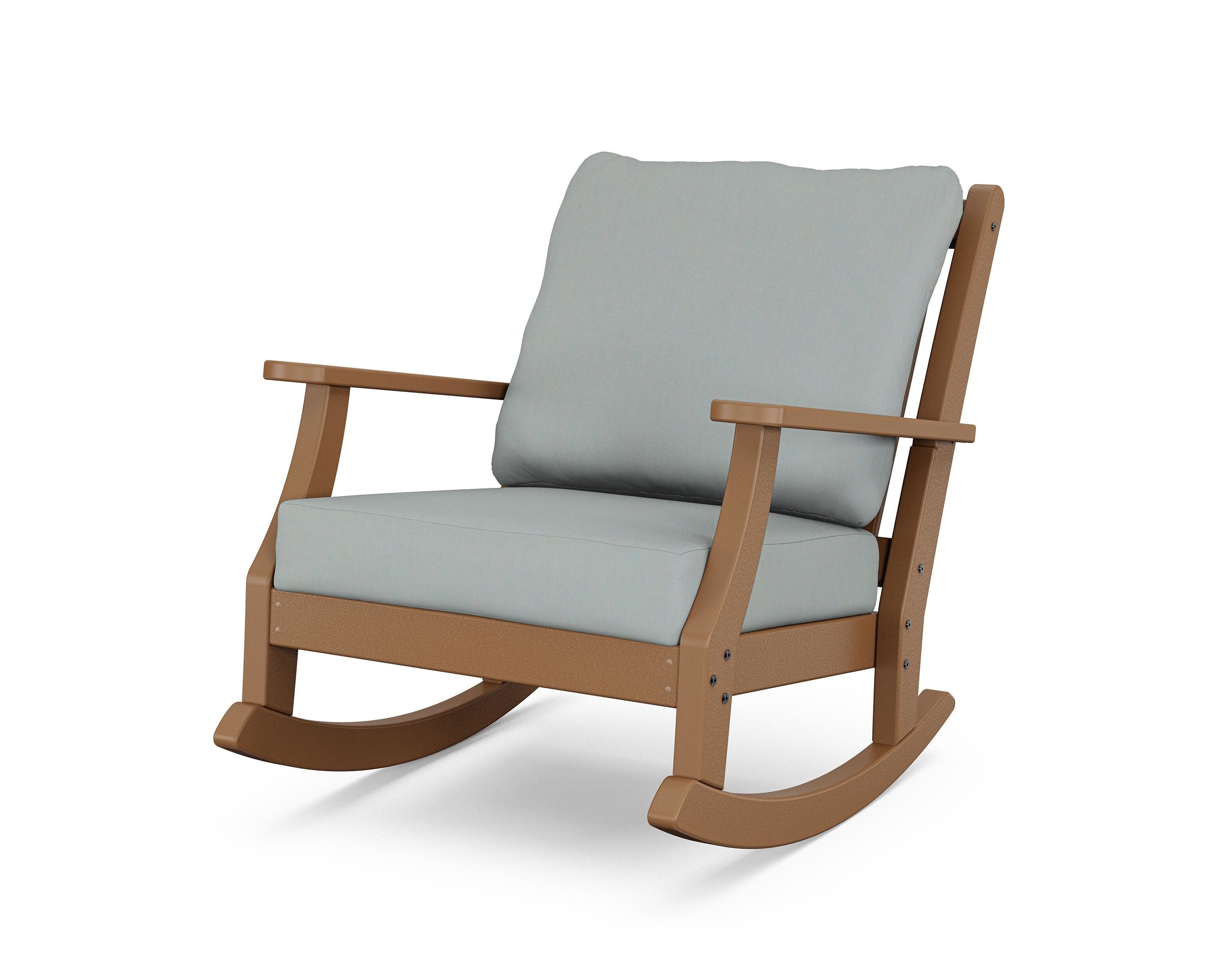 Wovendale Deep Seating Rocking Chair in Teak / Spa