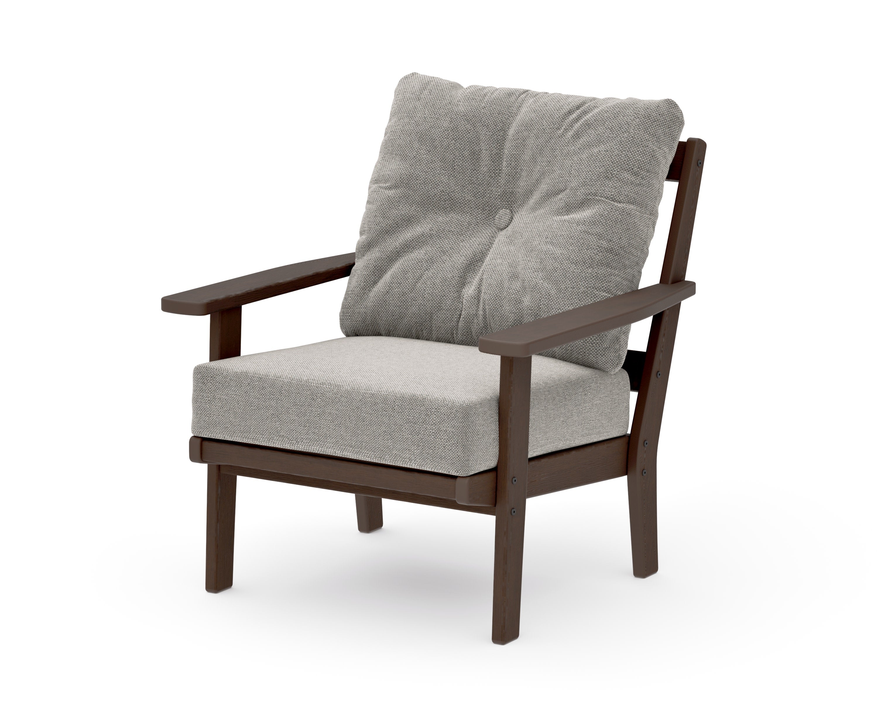 Prairie Deep Seating Chair in Kona / Weathered Tweed