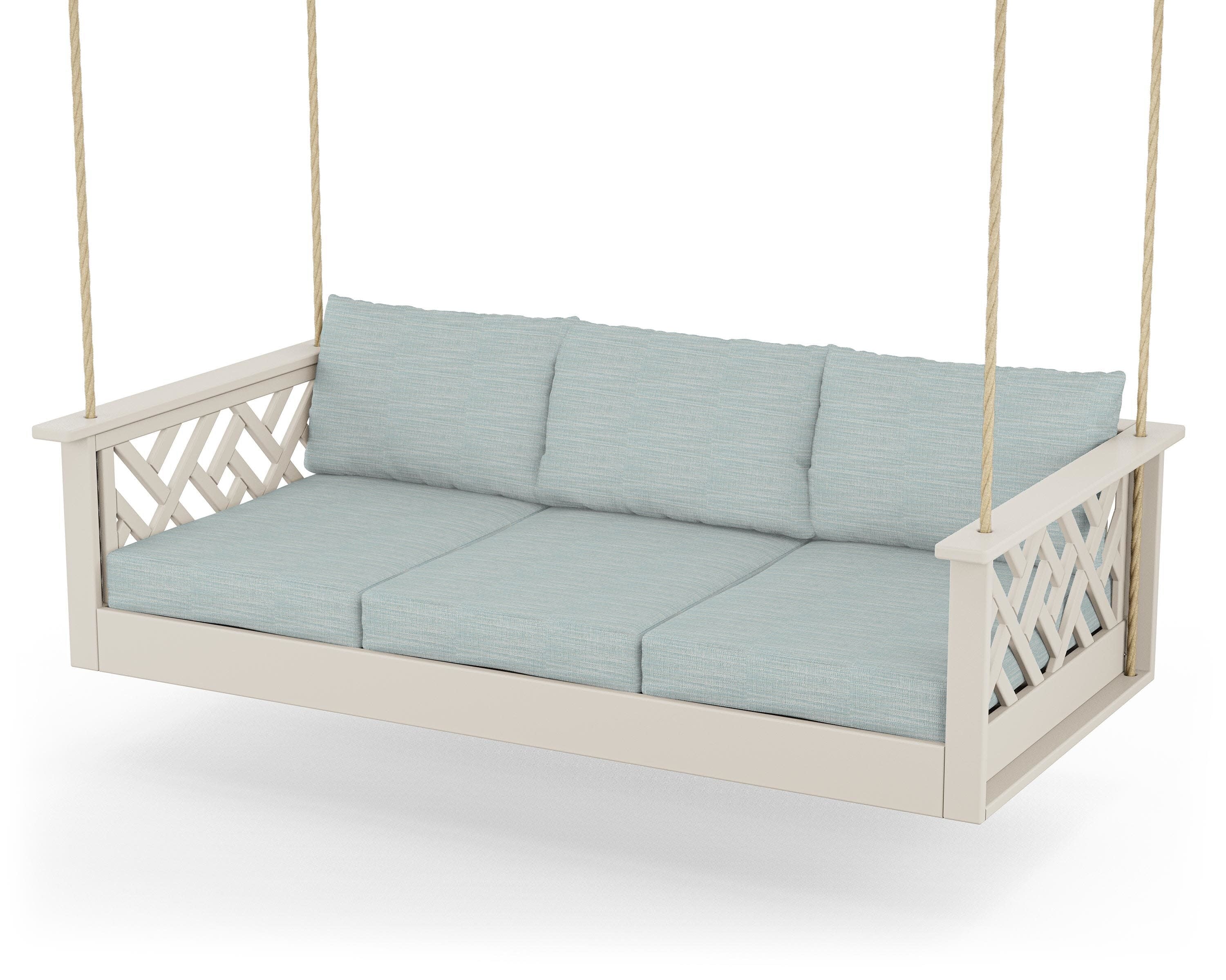 Chippendale Daybed Swing in Sand / Soothe Mist