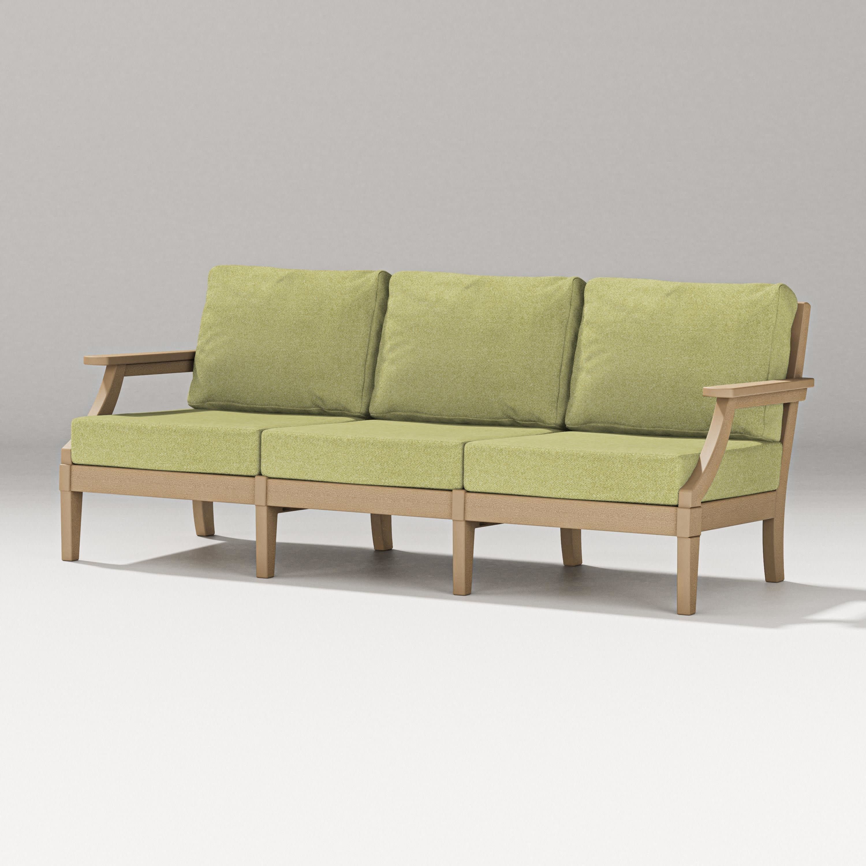 Estate Sofa in Vintage Sahara / Chartreuse Boucle
