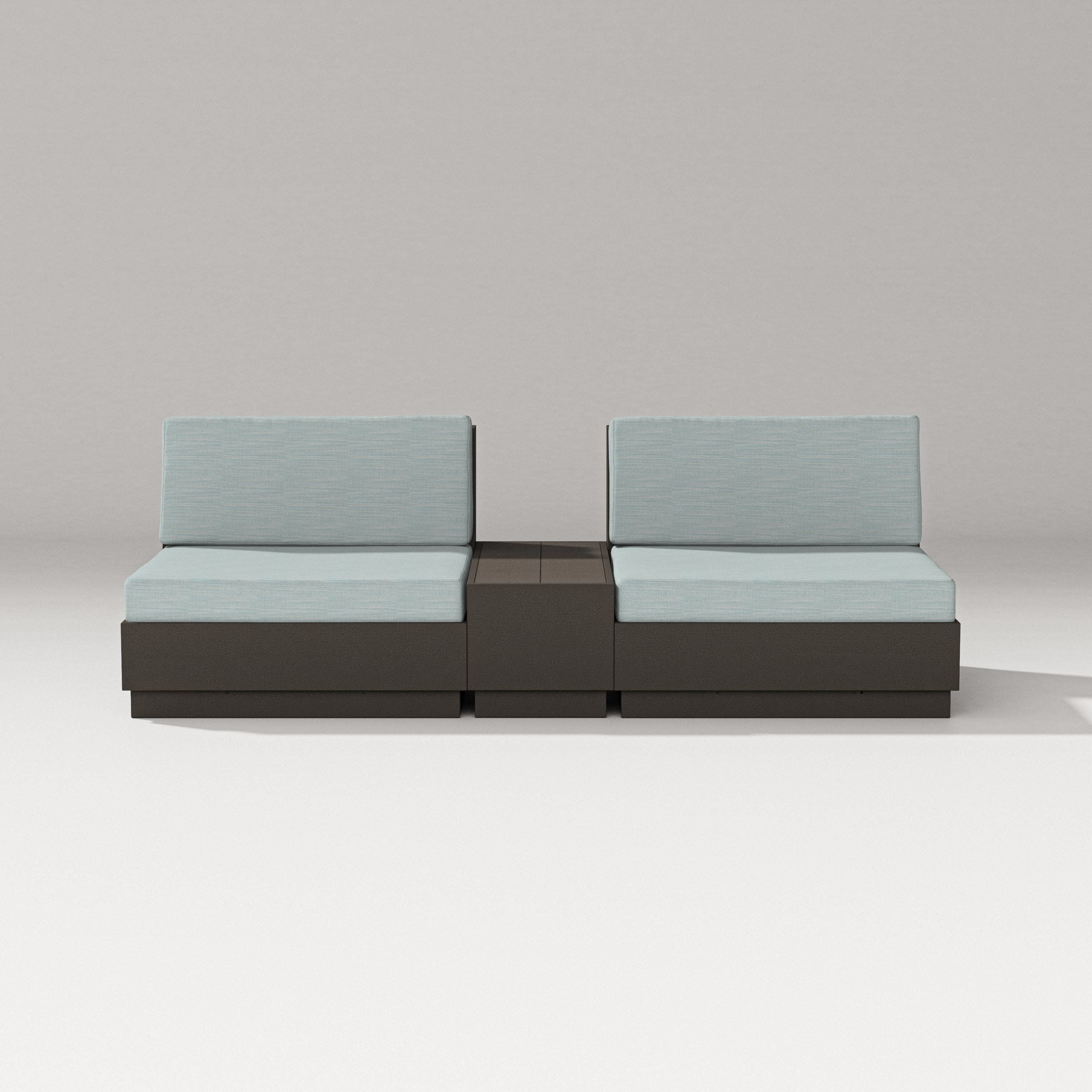 Elevate Lounge Chair Set in Vintage Coffee / Soothe Mist