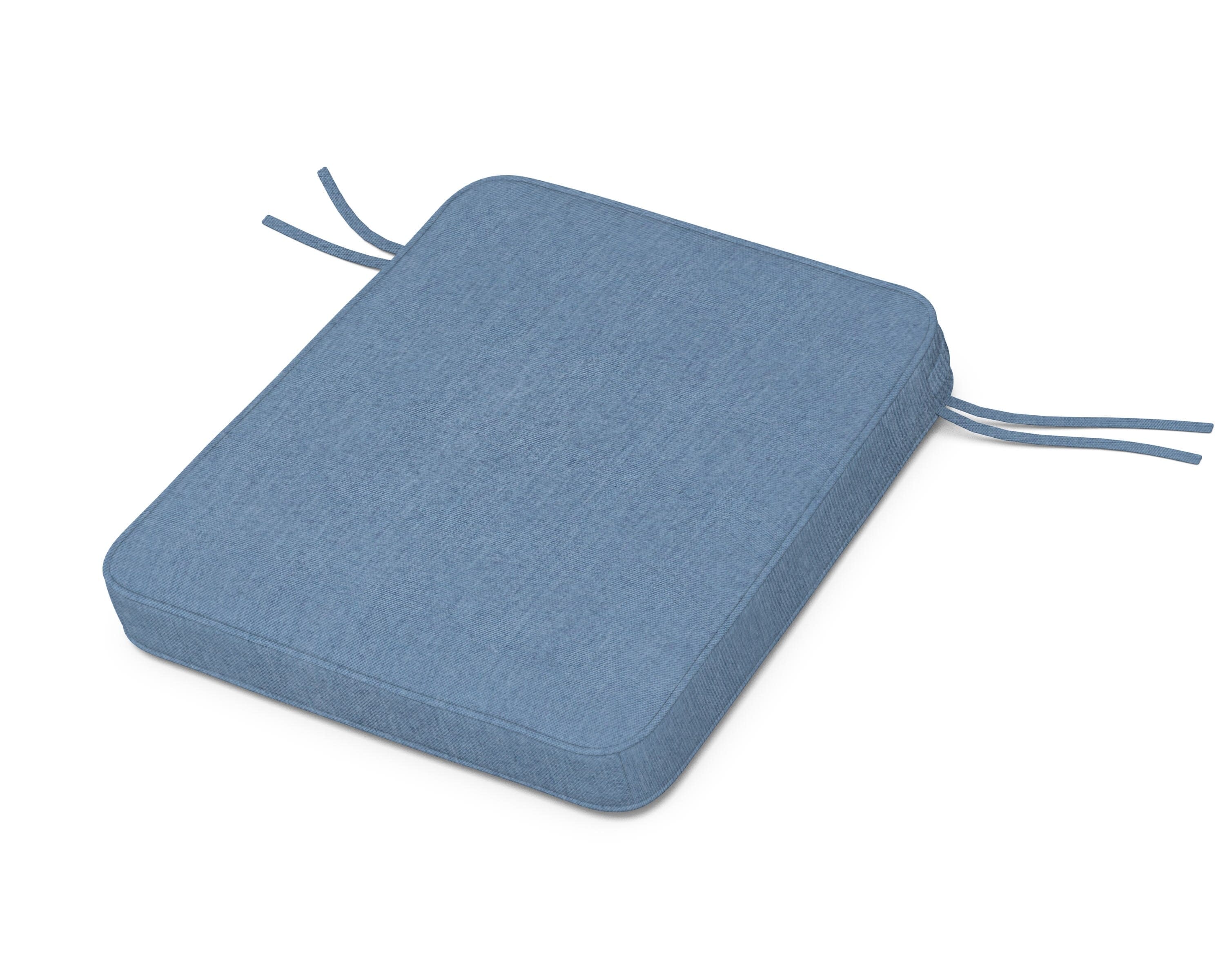 Chinoiserie Rocker Seat Cushion in Sky Blue