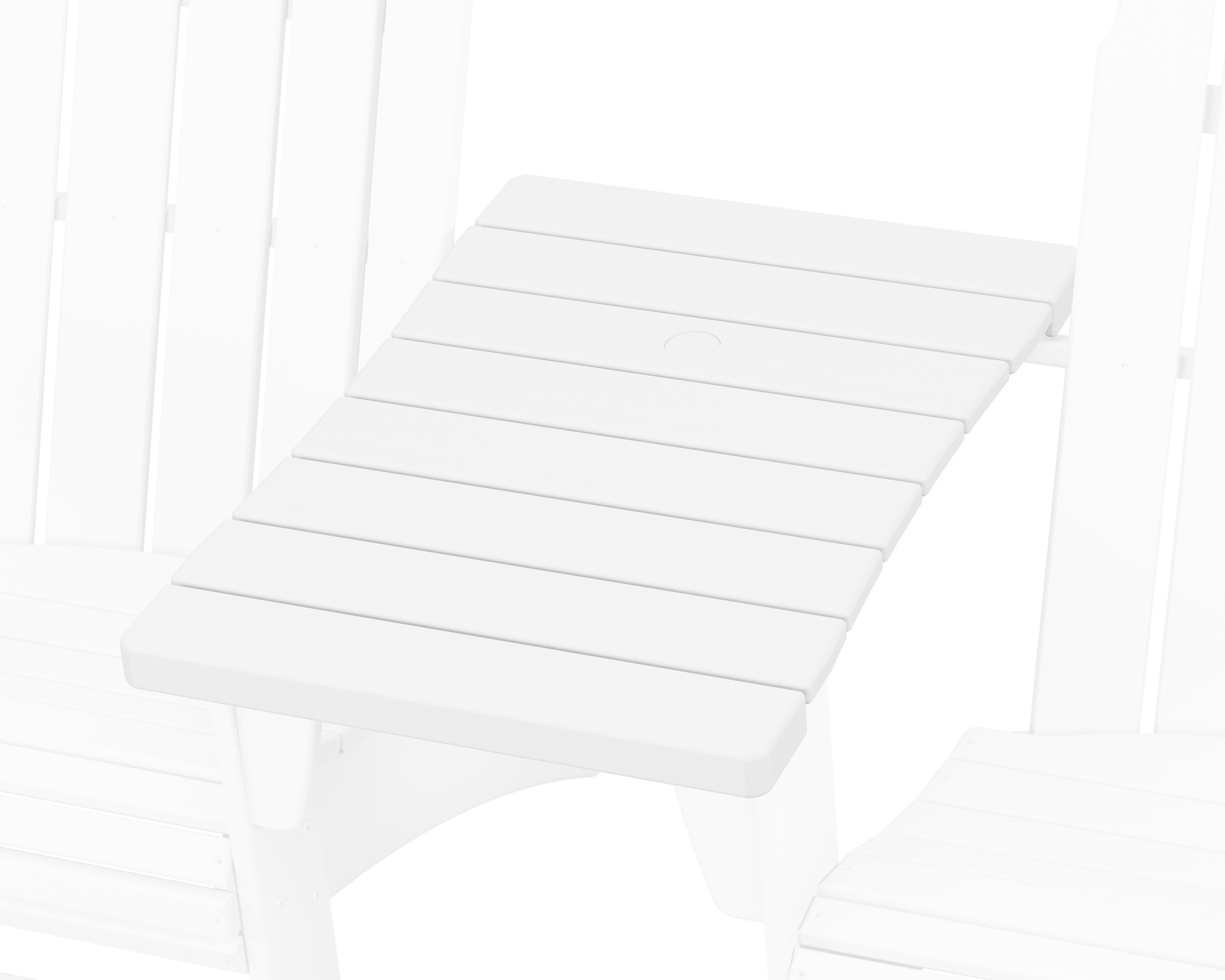 600 Series Straight Adirondack Connecting Table in White