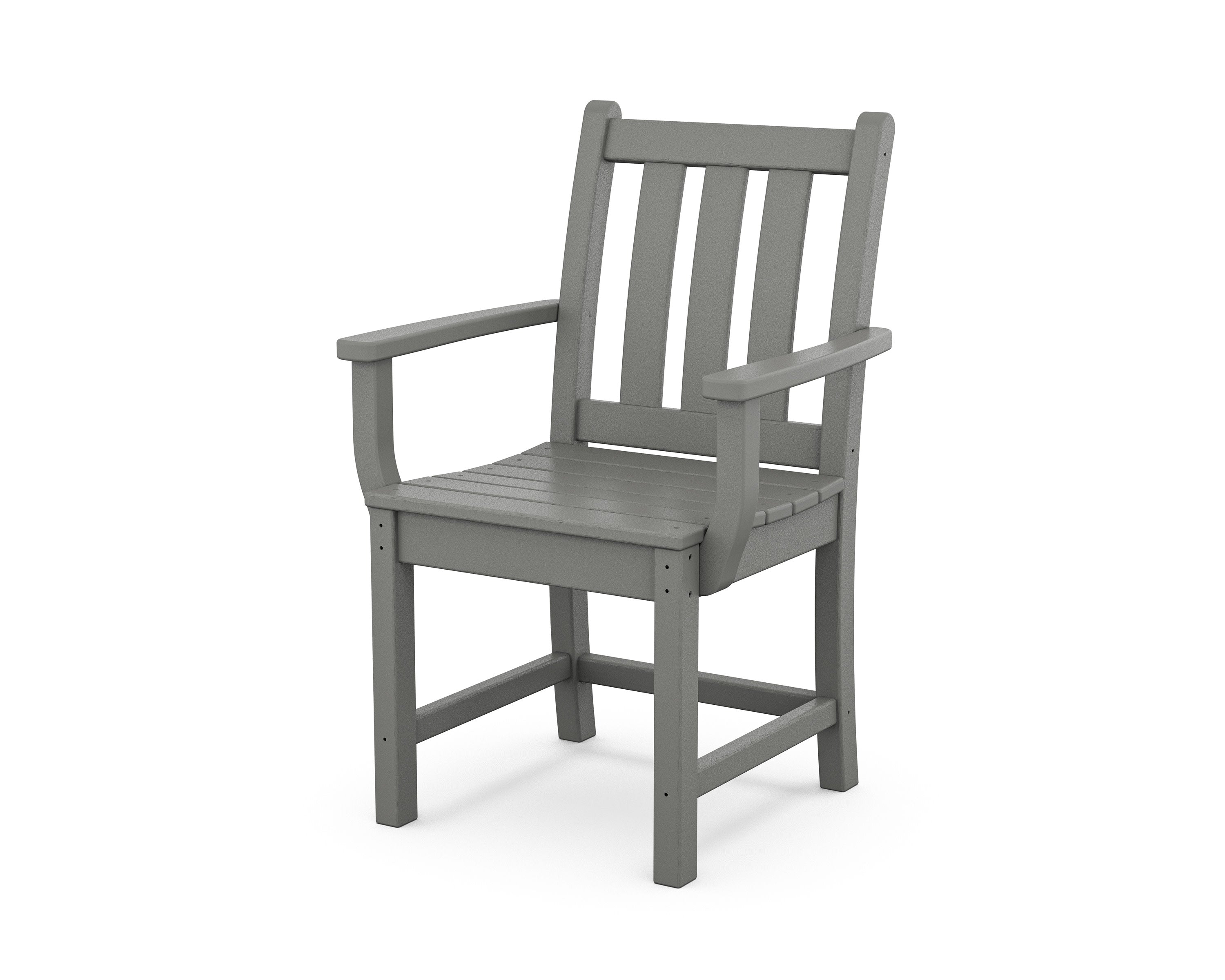 Traditional Garden Dining Arm Chair in Slate Grey