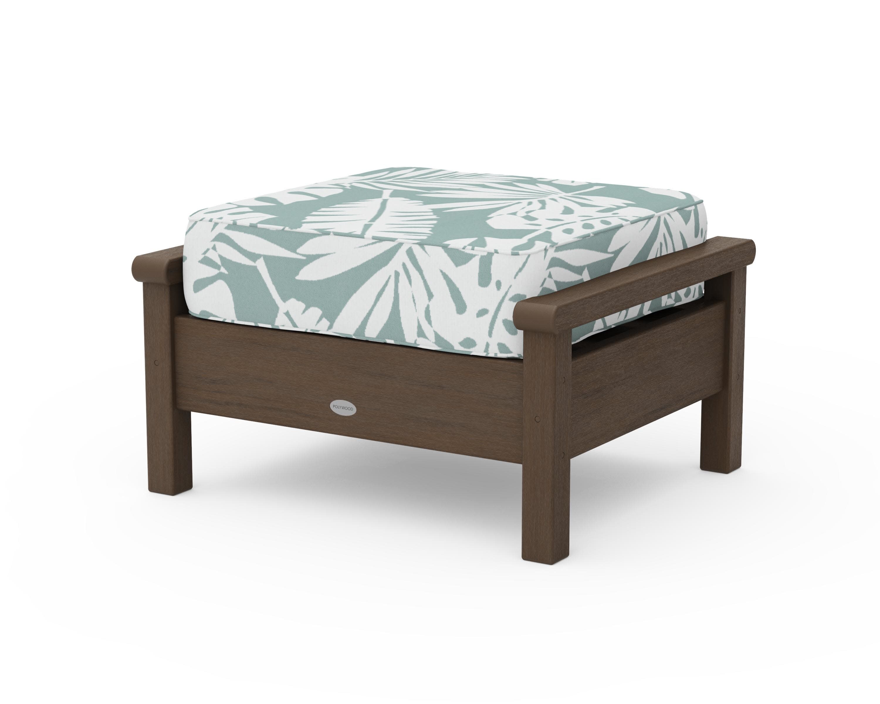 Harbour Deep Seating Ottoman in Kona / Leaf Glacier Spa