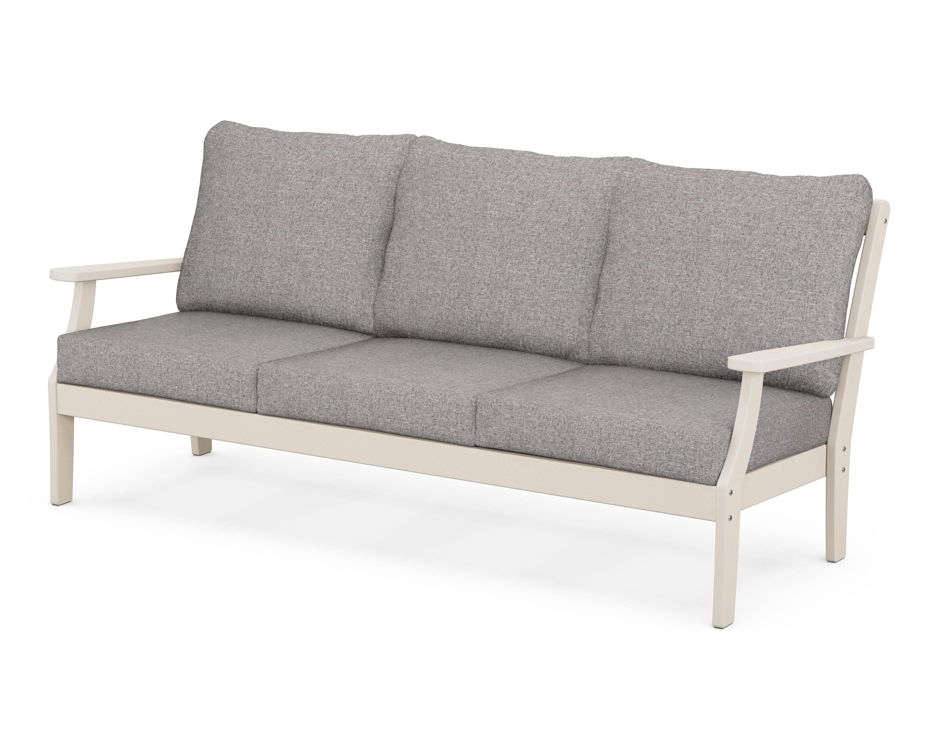 Braxton Deep Seating Sofa in Sand / Grey Mist