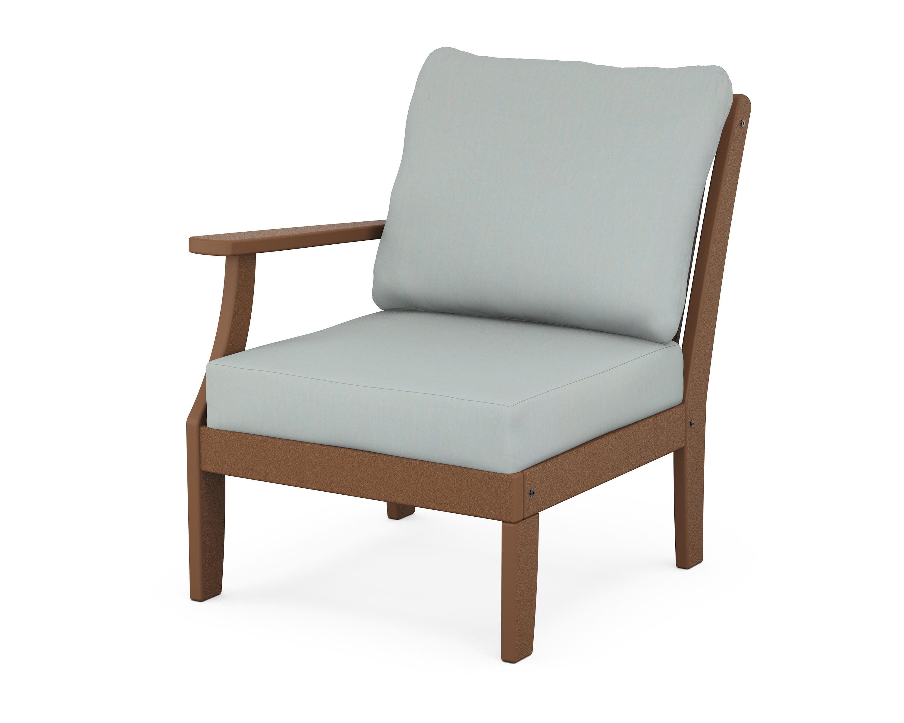 Braxton Modular Left Arm Chair in Teak / Spa
