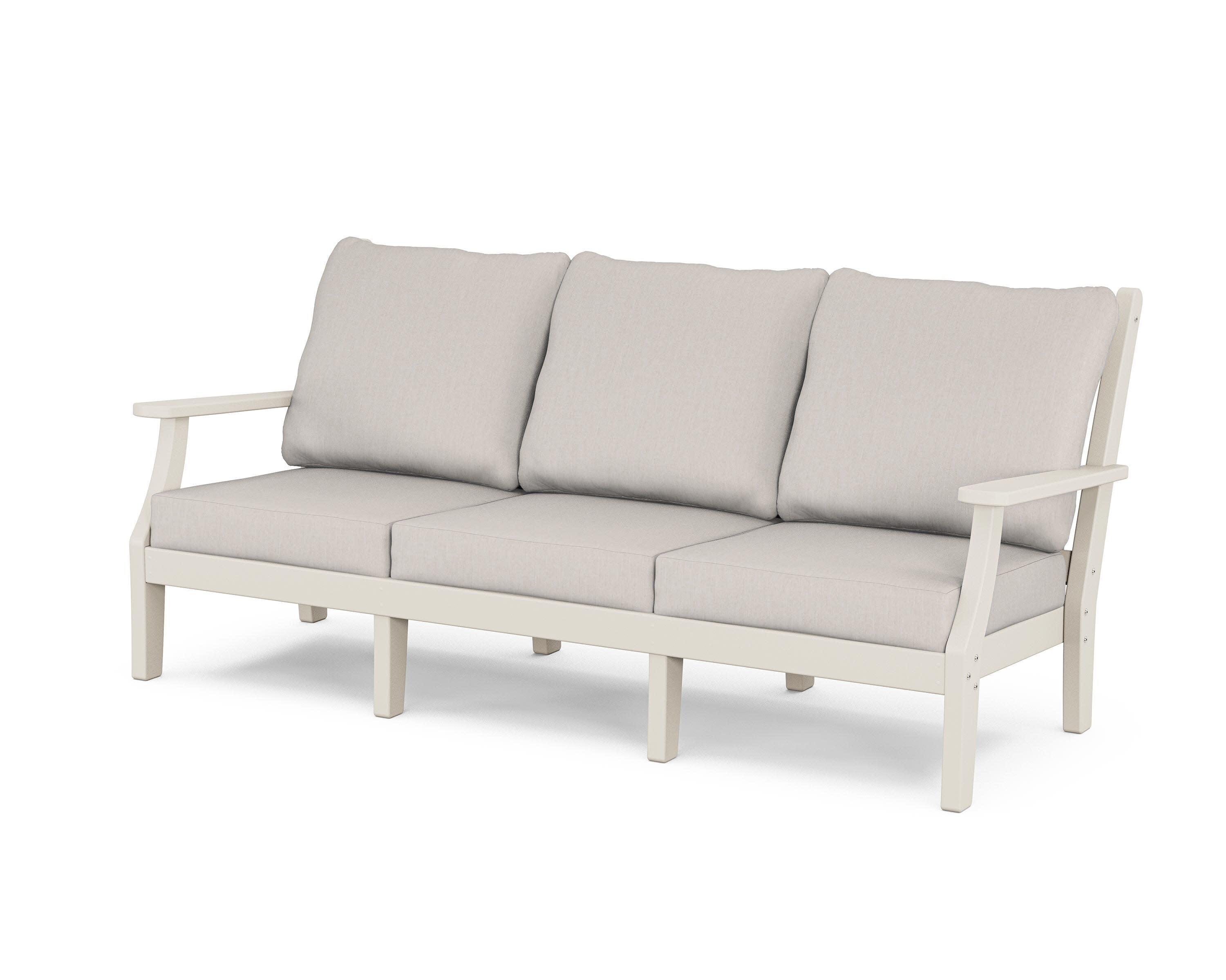Wovendale Deep Seating Sofa in Sand / Cast Ash