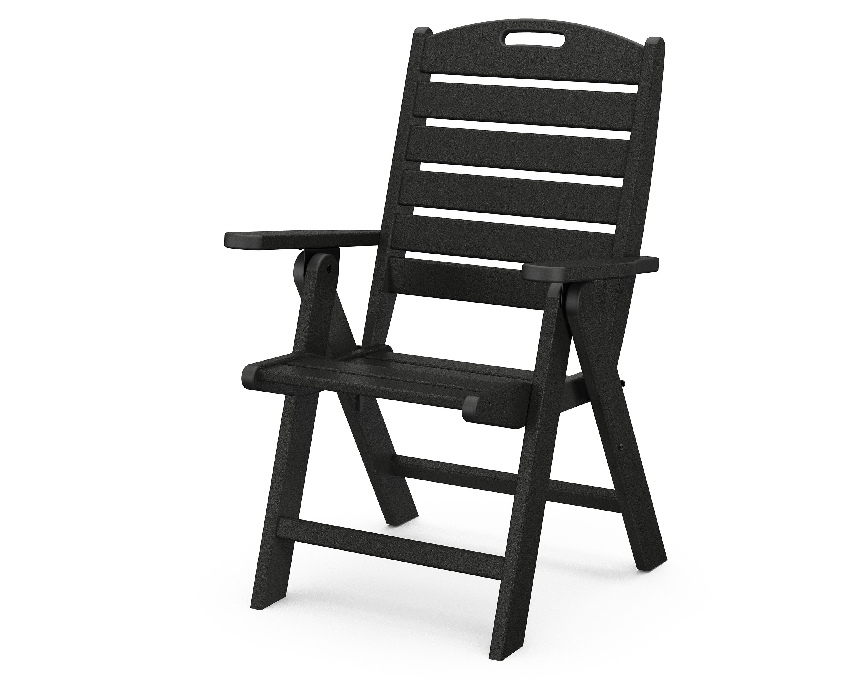 Nautical Folding Highback Chair in Black