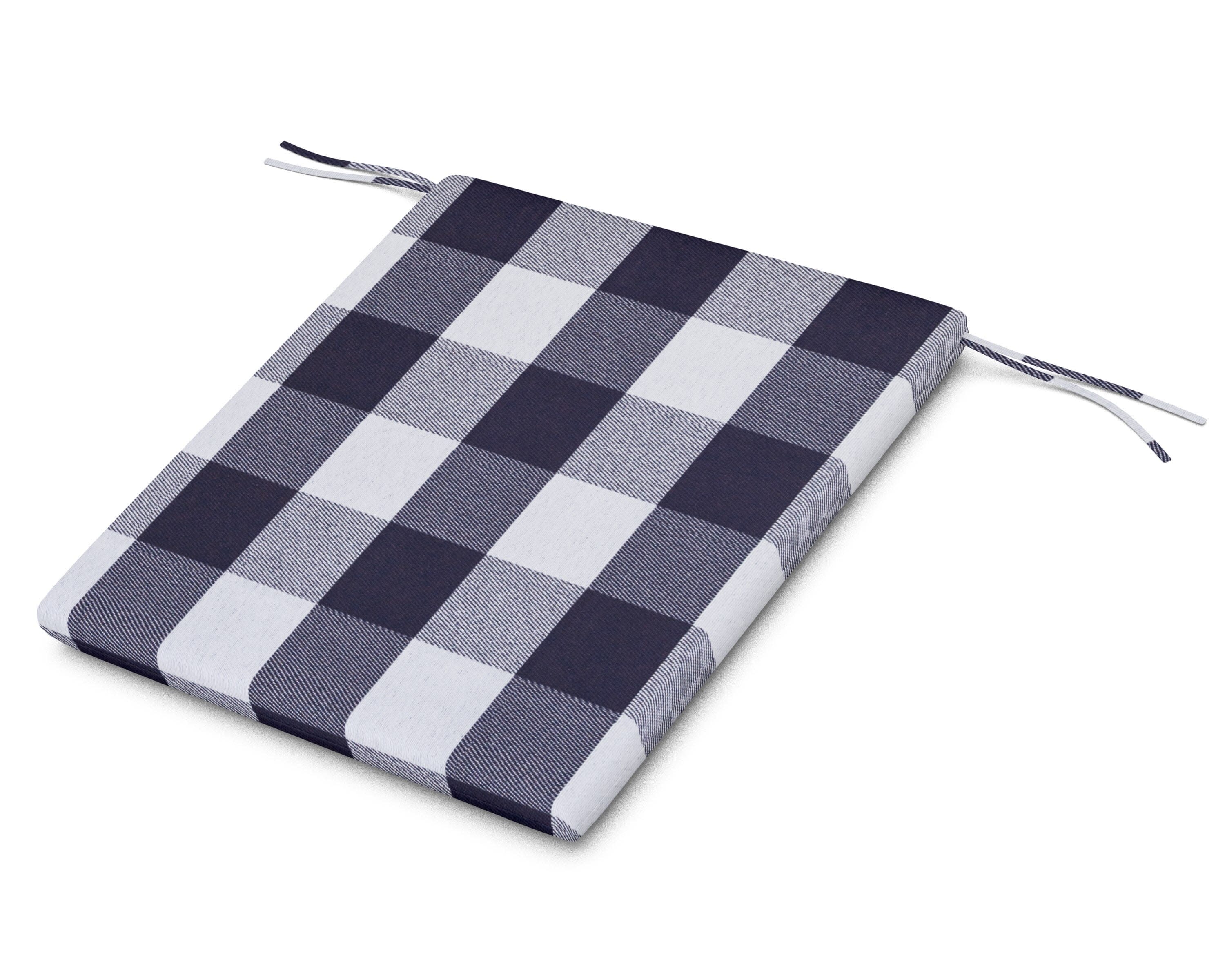 AL100 Seat Pad in Buffalo Plaid Navy