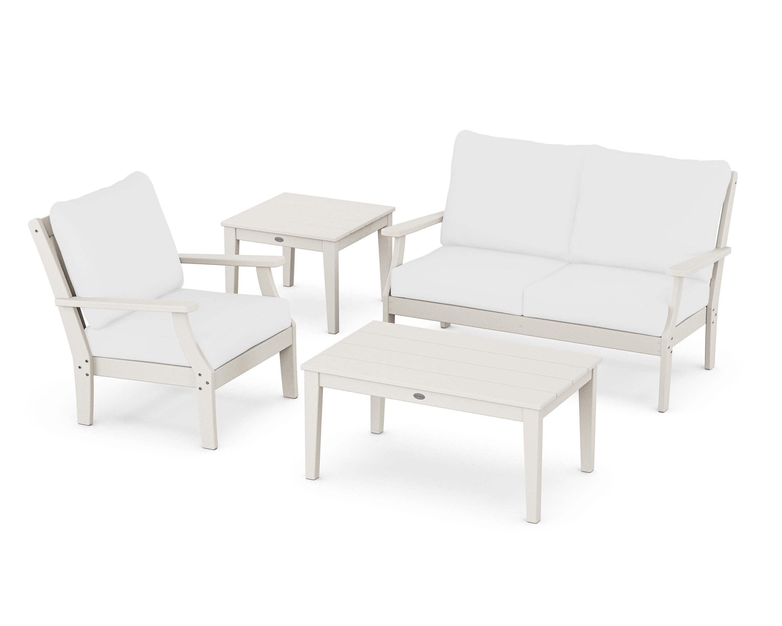 Braxton 4-Piece Deep Seating Set in Sand / Natural