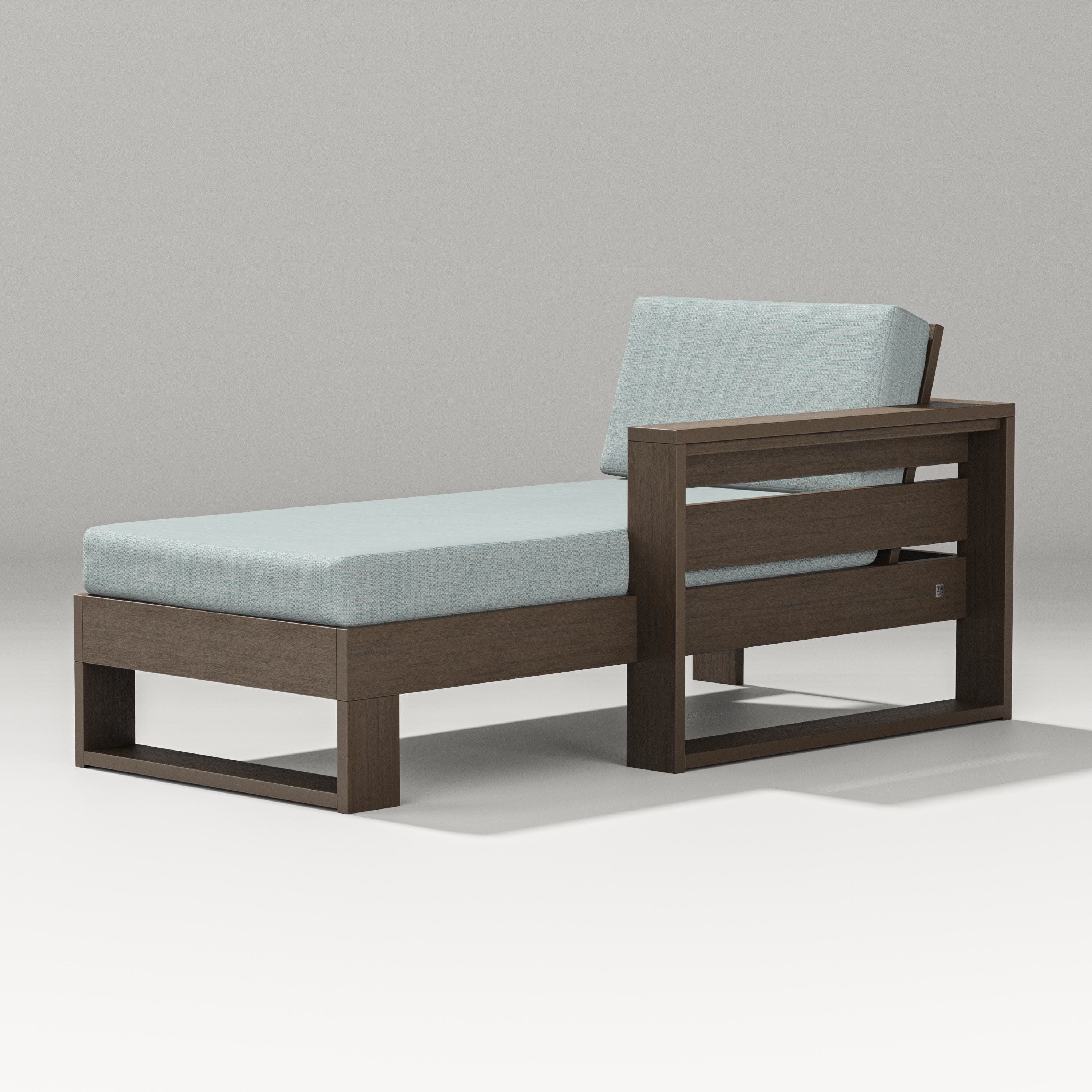 Latitude Modular Right Arm Chaise in Kona / Soothe Mist