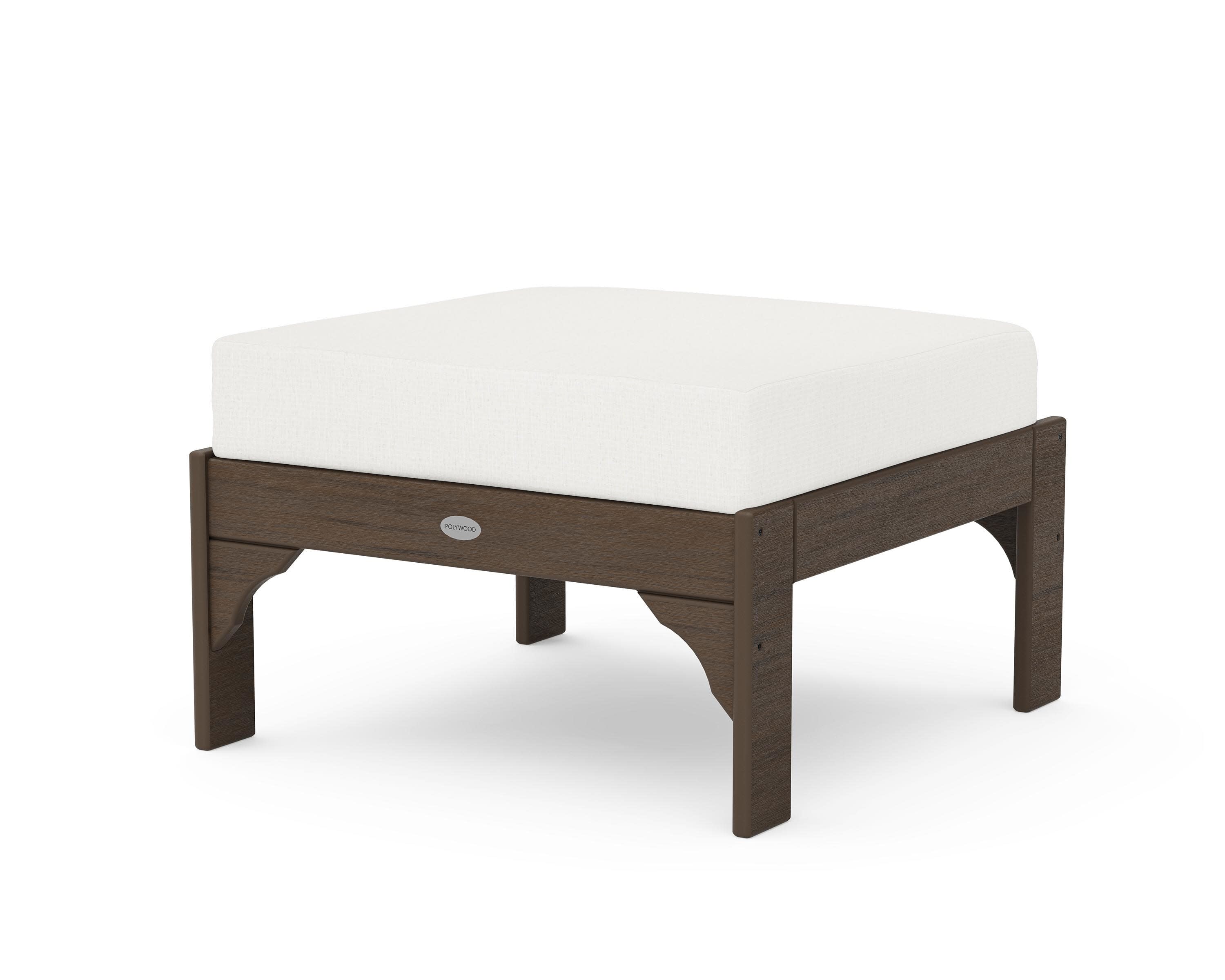Vineyard Deep Seating Ottoman in Kona / Natural Linen