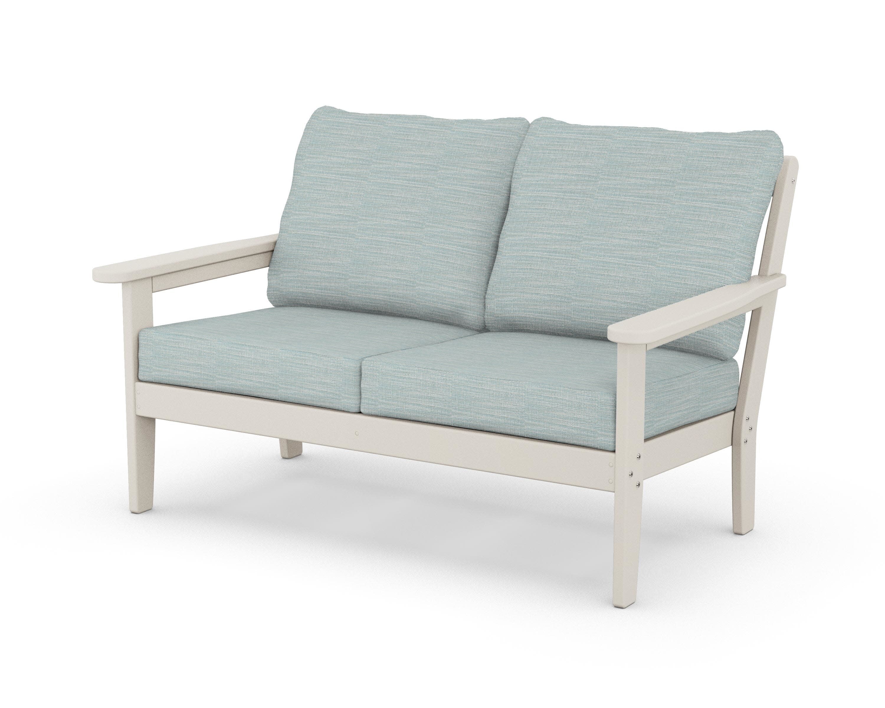 Cottage Deep Seating Loveseat in Sand / Soothe Mist