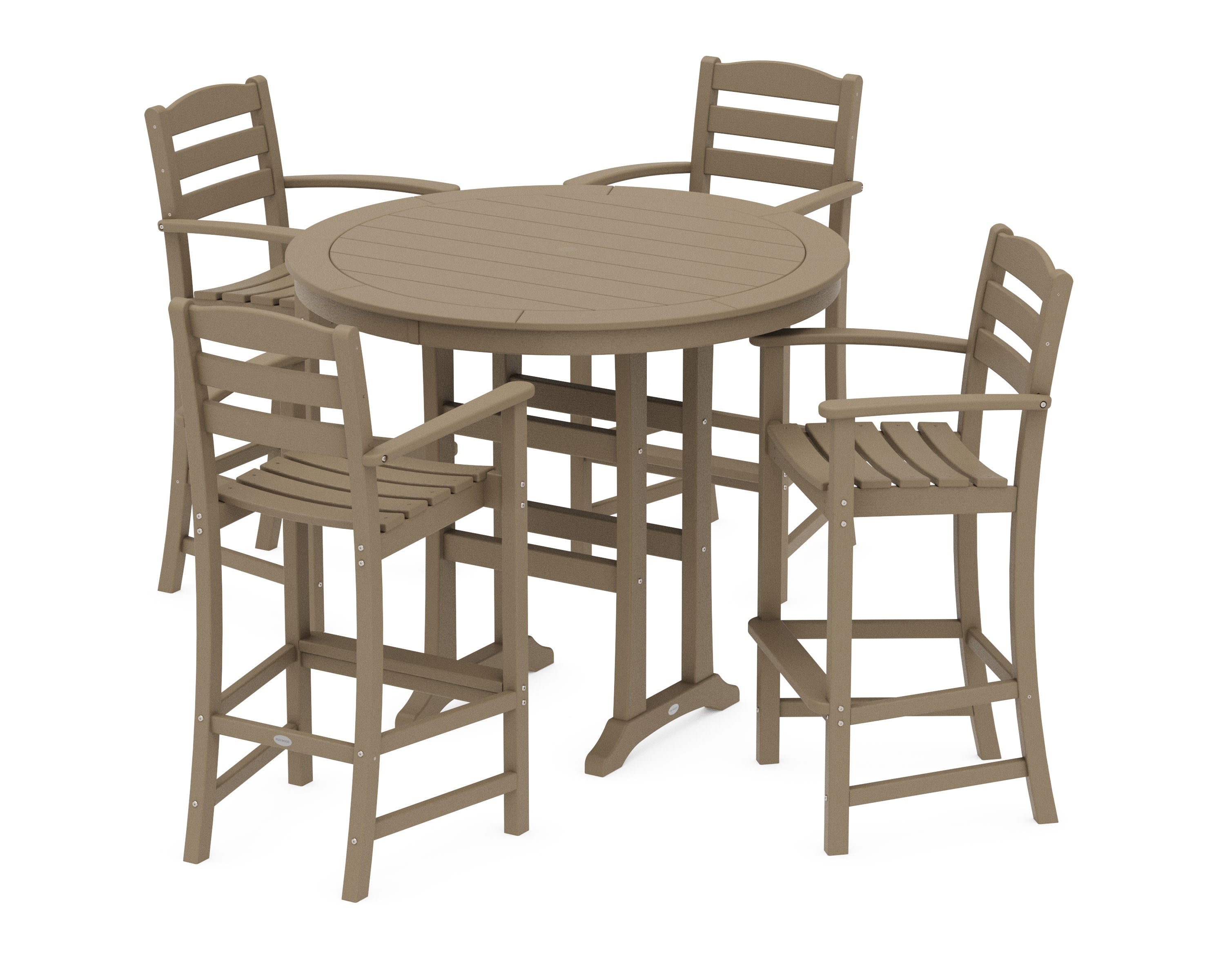La Casa Caf 5-Piece Bar Dining Set in Vintage Sahara