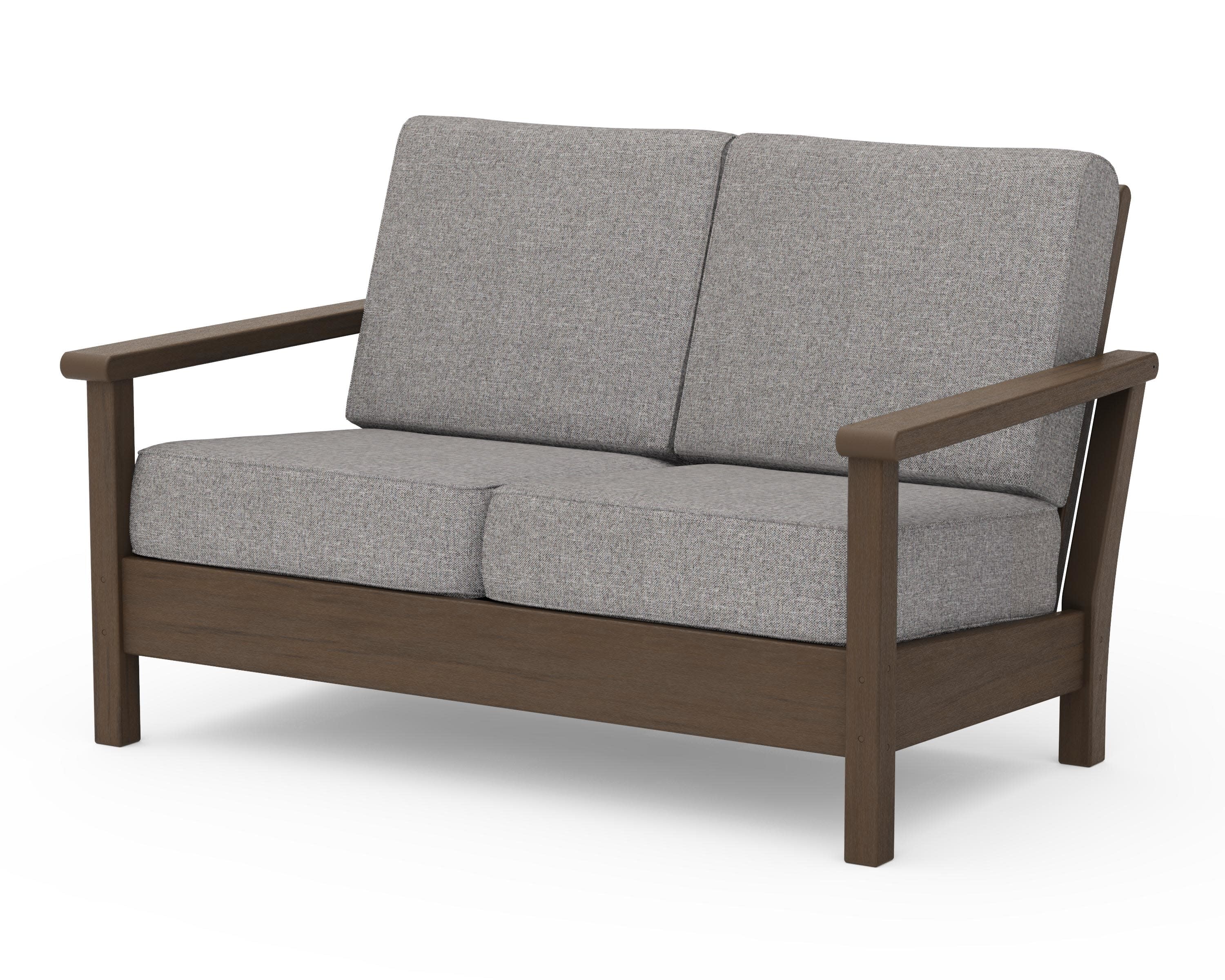 Harbour Deep Seating Loveseat in Kona / Grey Mist