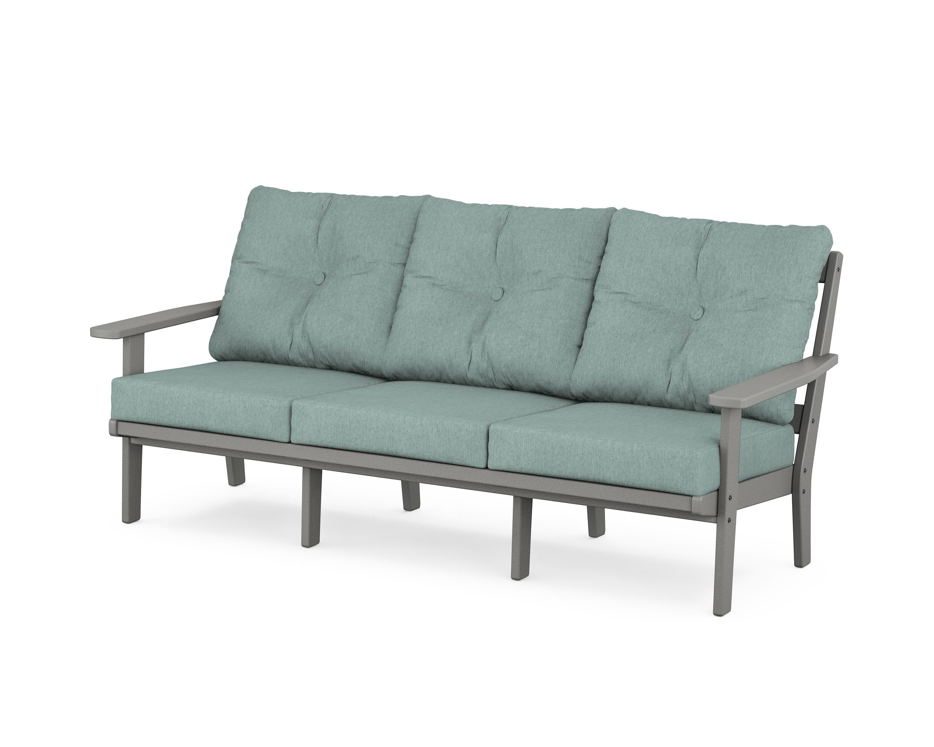 Oxford Deep Seating Sofa in Slate Grey / Glacier Spa