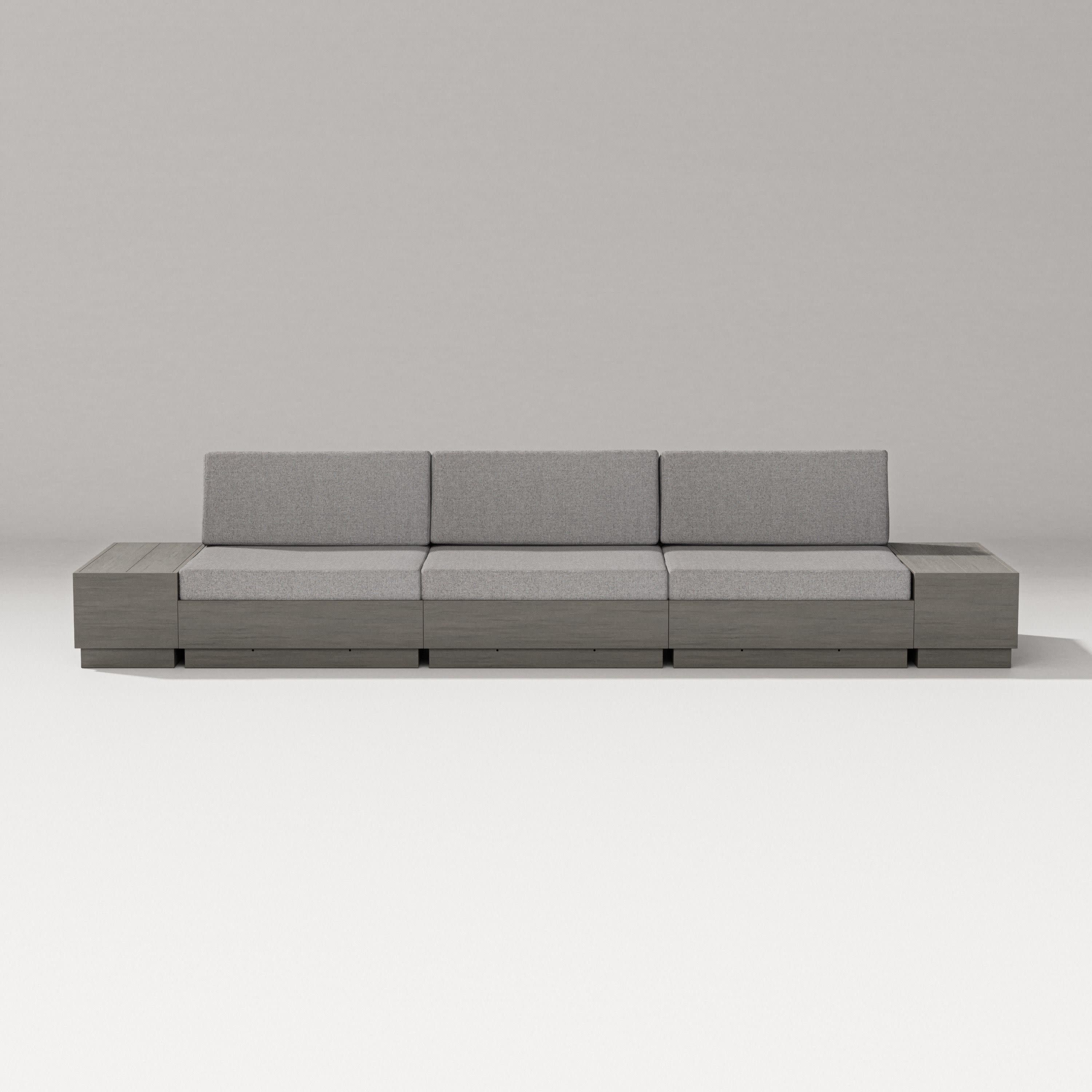 Elevate Straight Sectional in Driftwood / Grey Mist