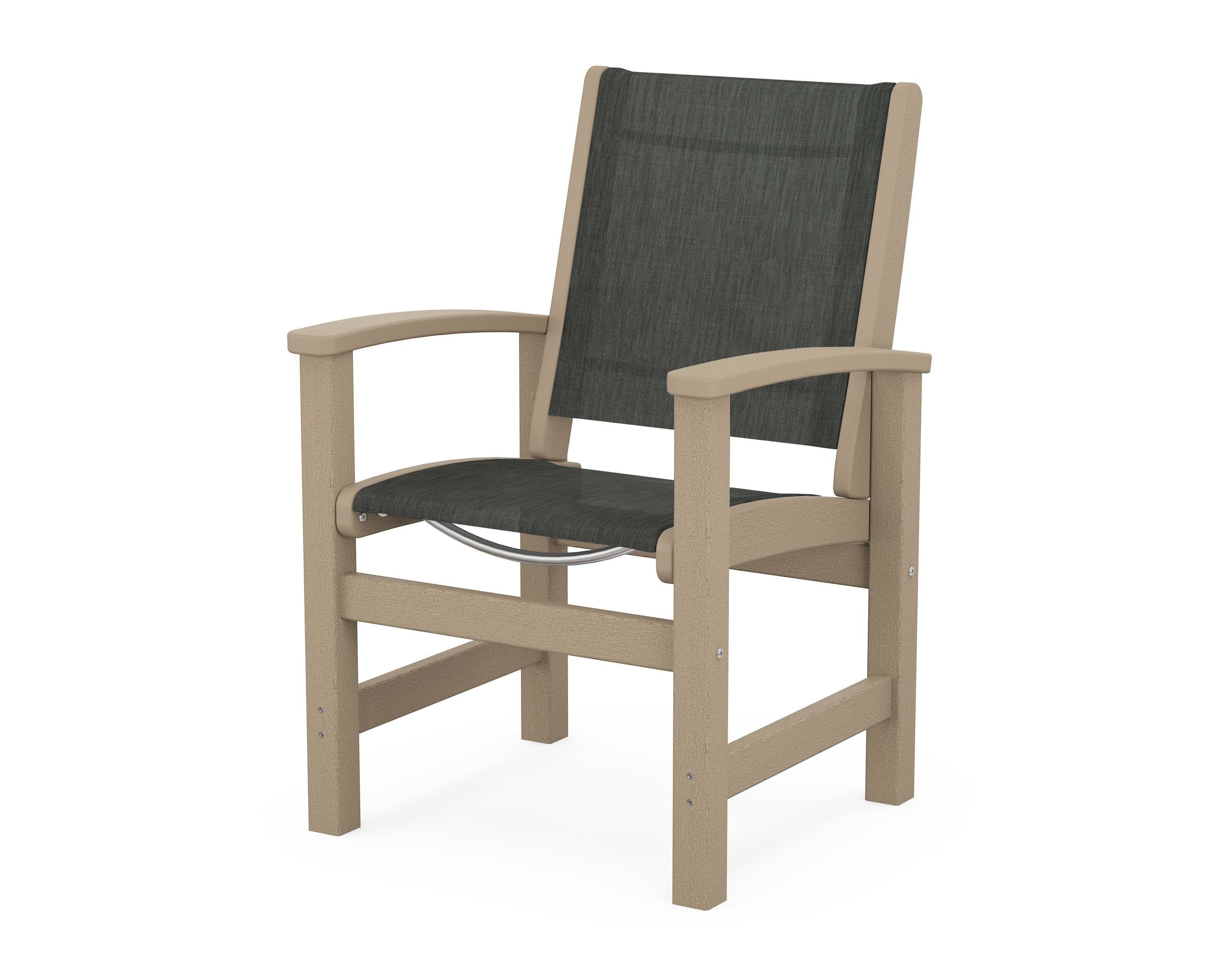 Coastal Dining Chair in Vintage Sahara / Ember Sling