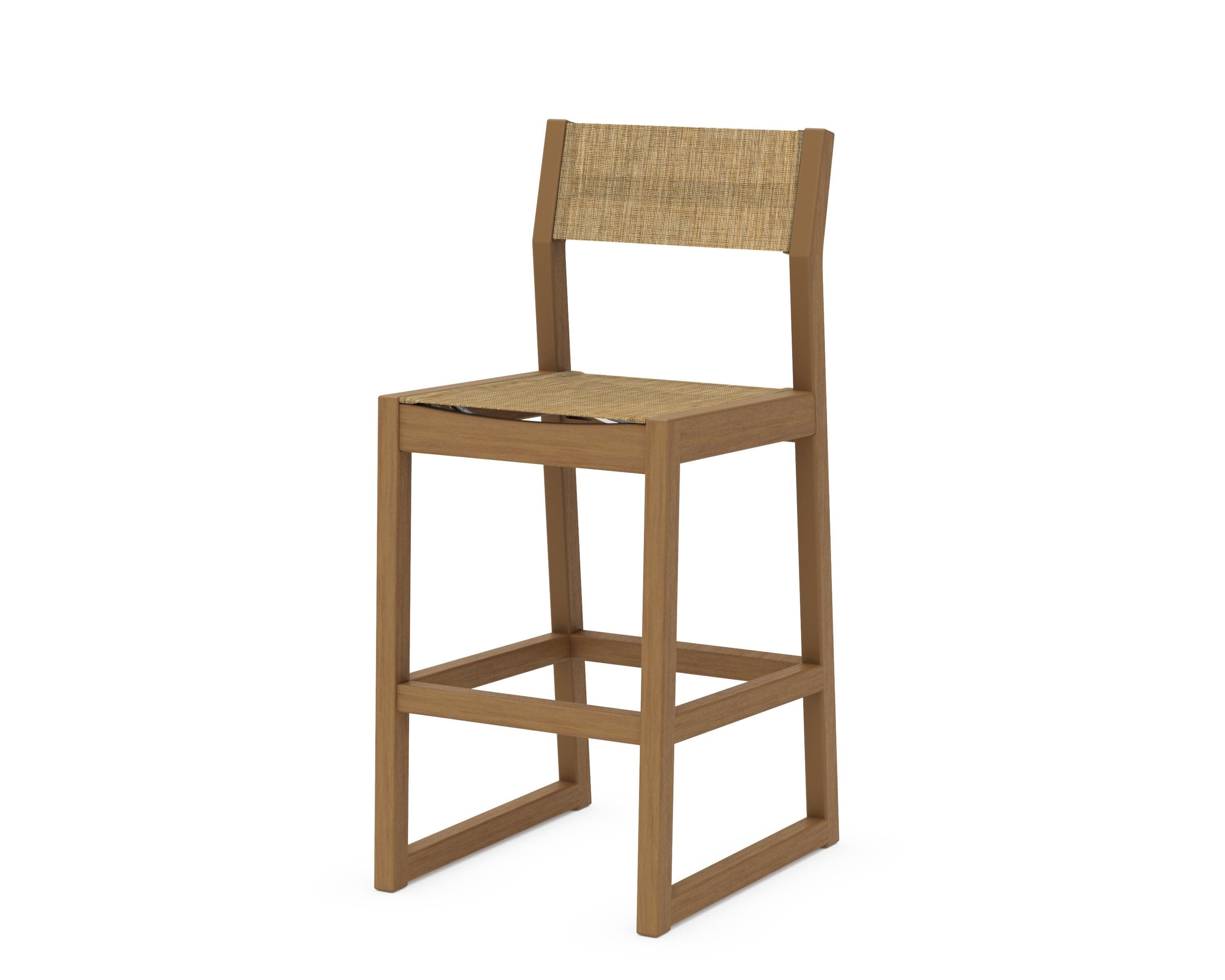 EDGE Sling Bar Side Chair in Natural / Burlap Sling