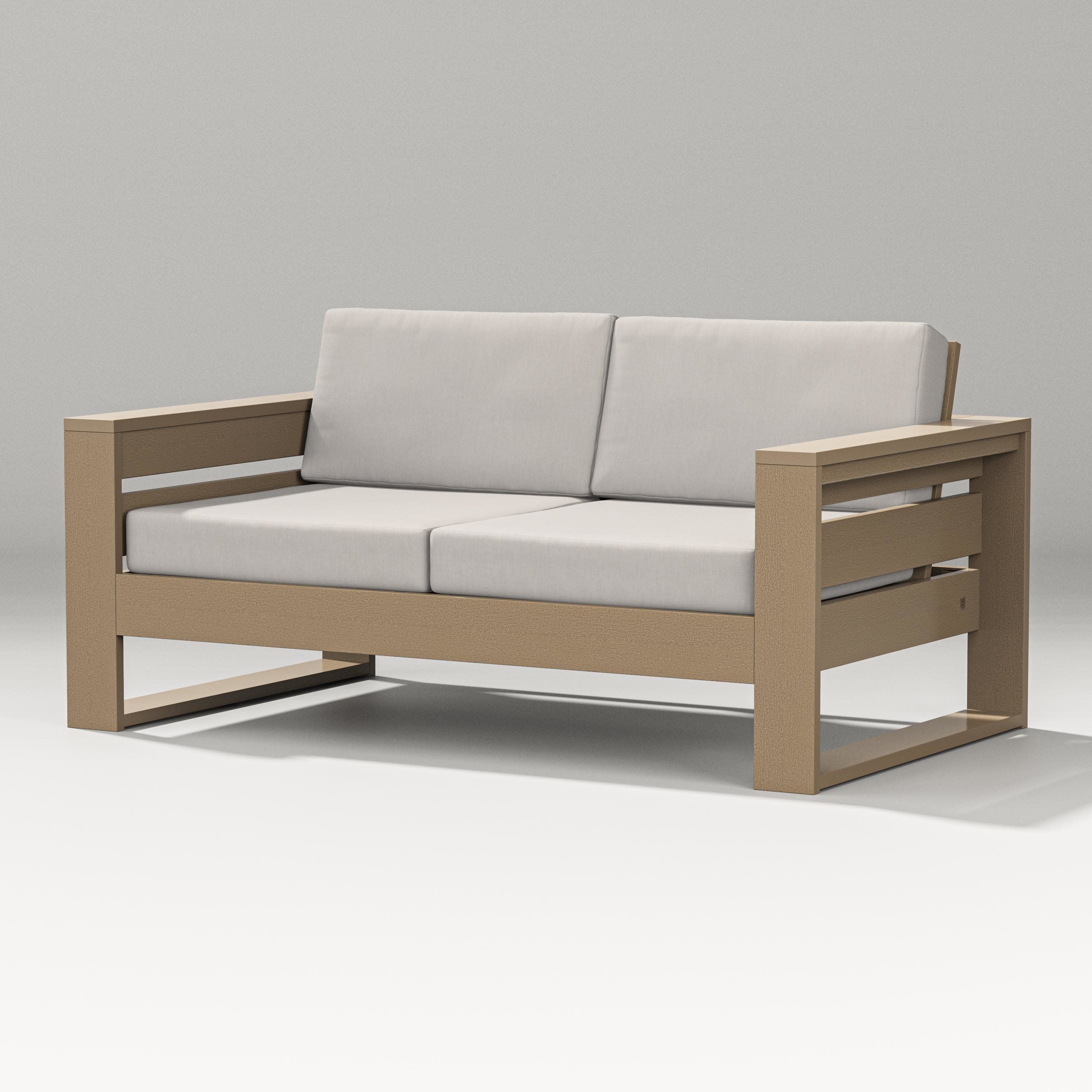 Latitude Loveseat in Vintage Sahara / Cast Ash