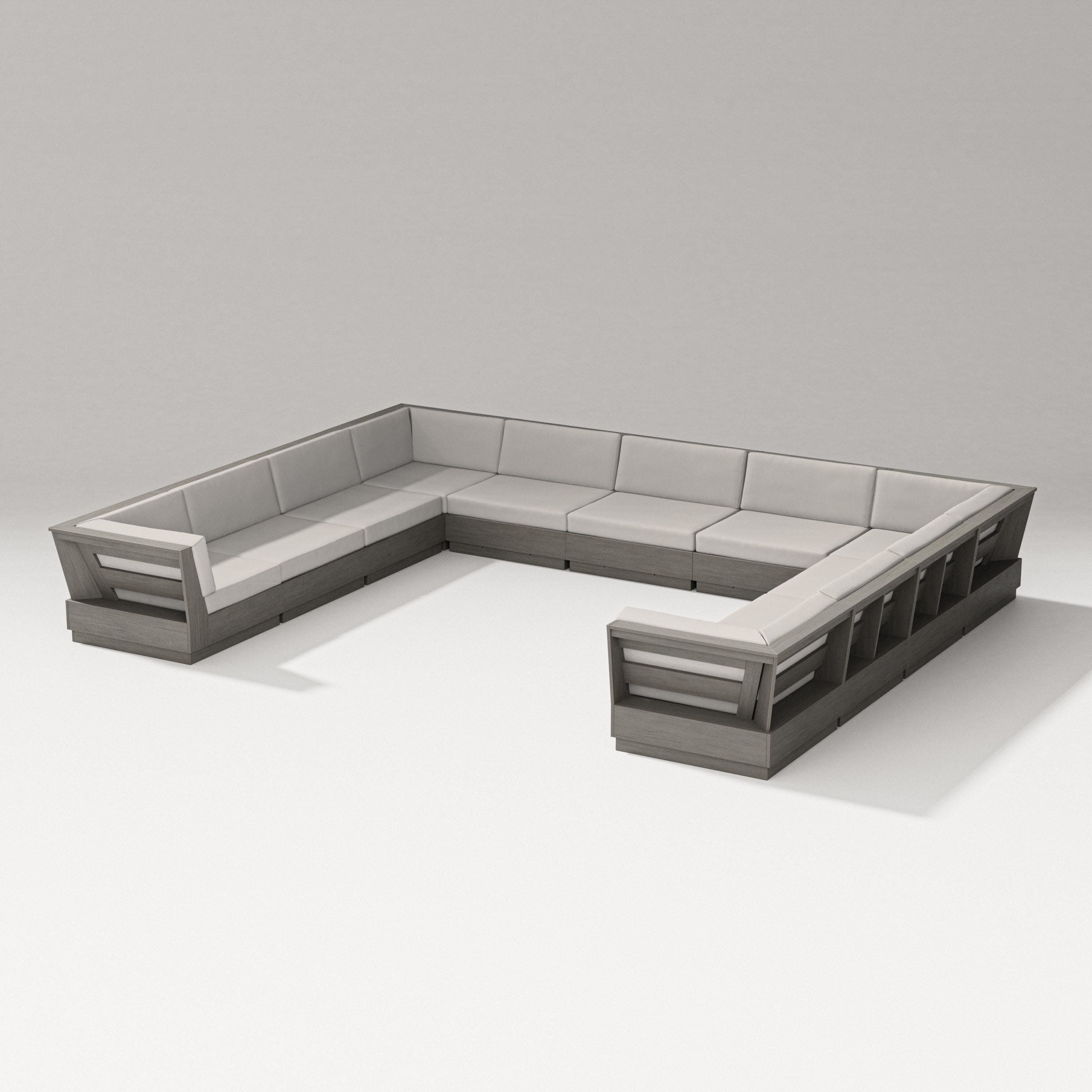 Elevate Large U-Shaped Sectional in Driftwood / Cast Ash