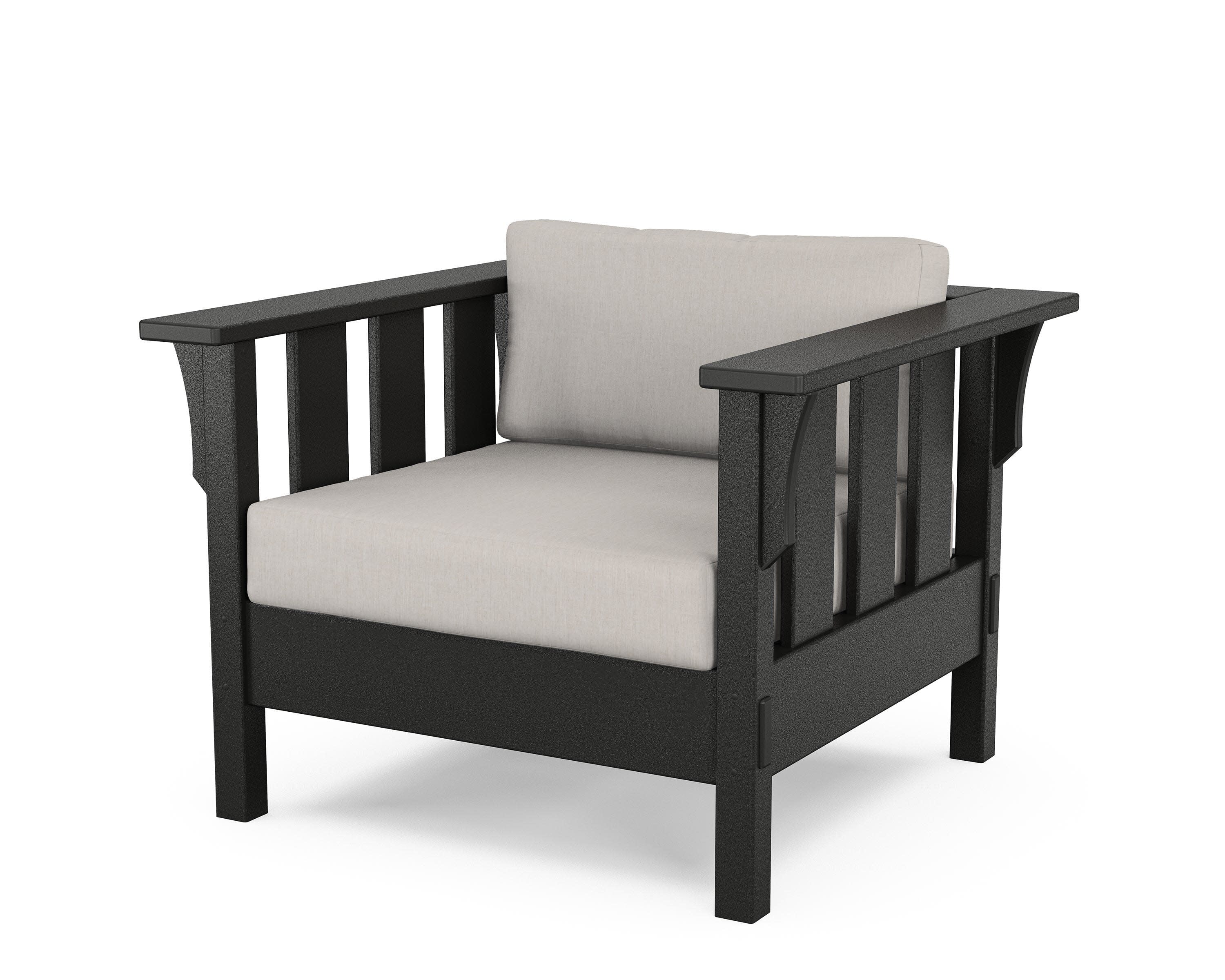 Acadia Deep Seating Chair in Black / Cast Ash