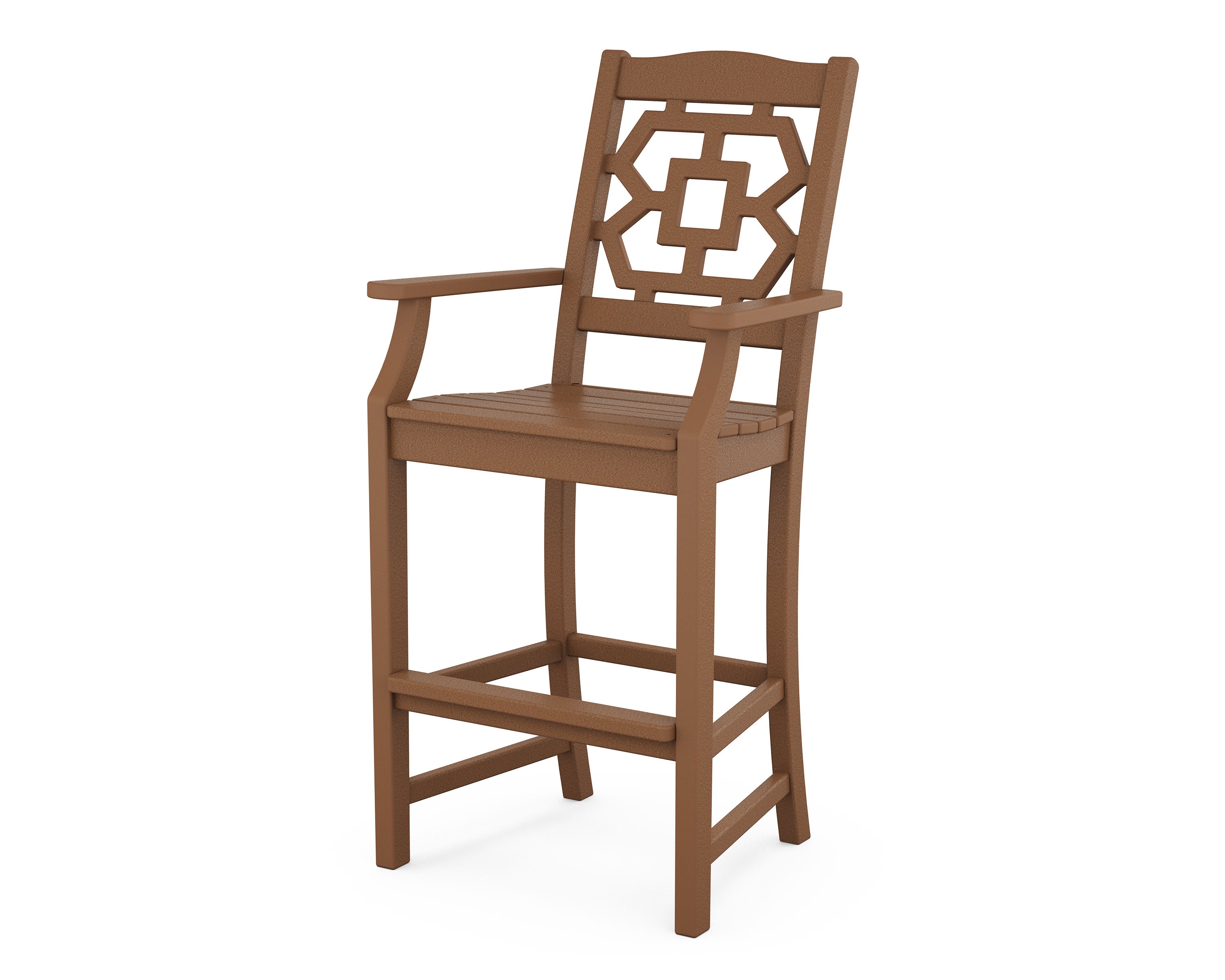Chinoiserie Bar Arm Chair in Teak