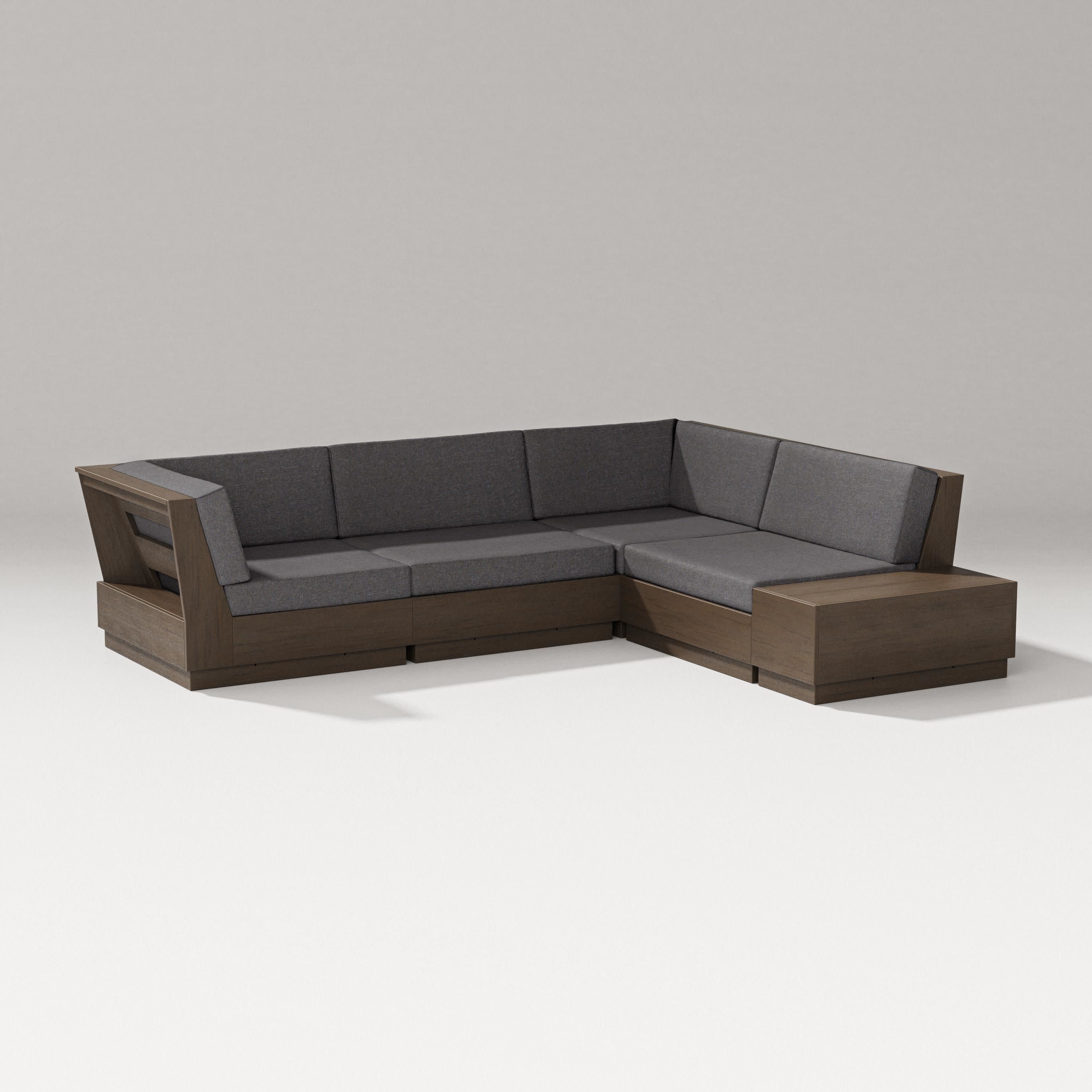 Elevate Corner Sectional in Kona / Ash Charcoal