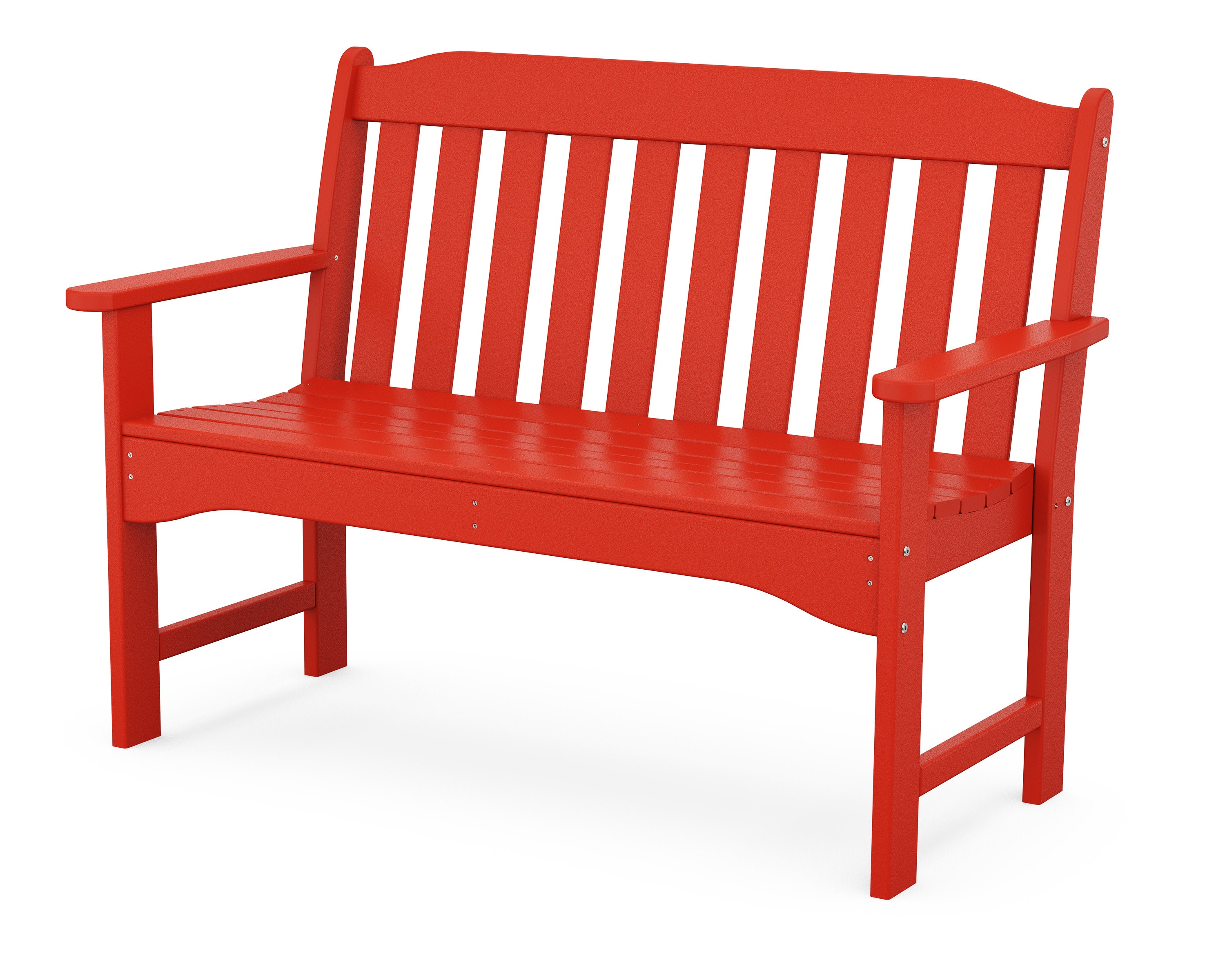 Cottage 48" Bench in Sunset Red