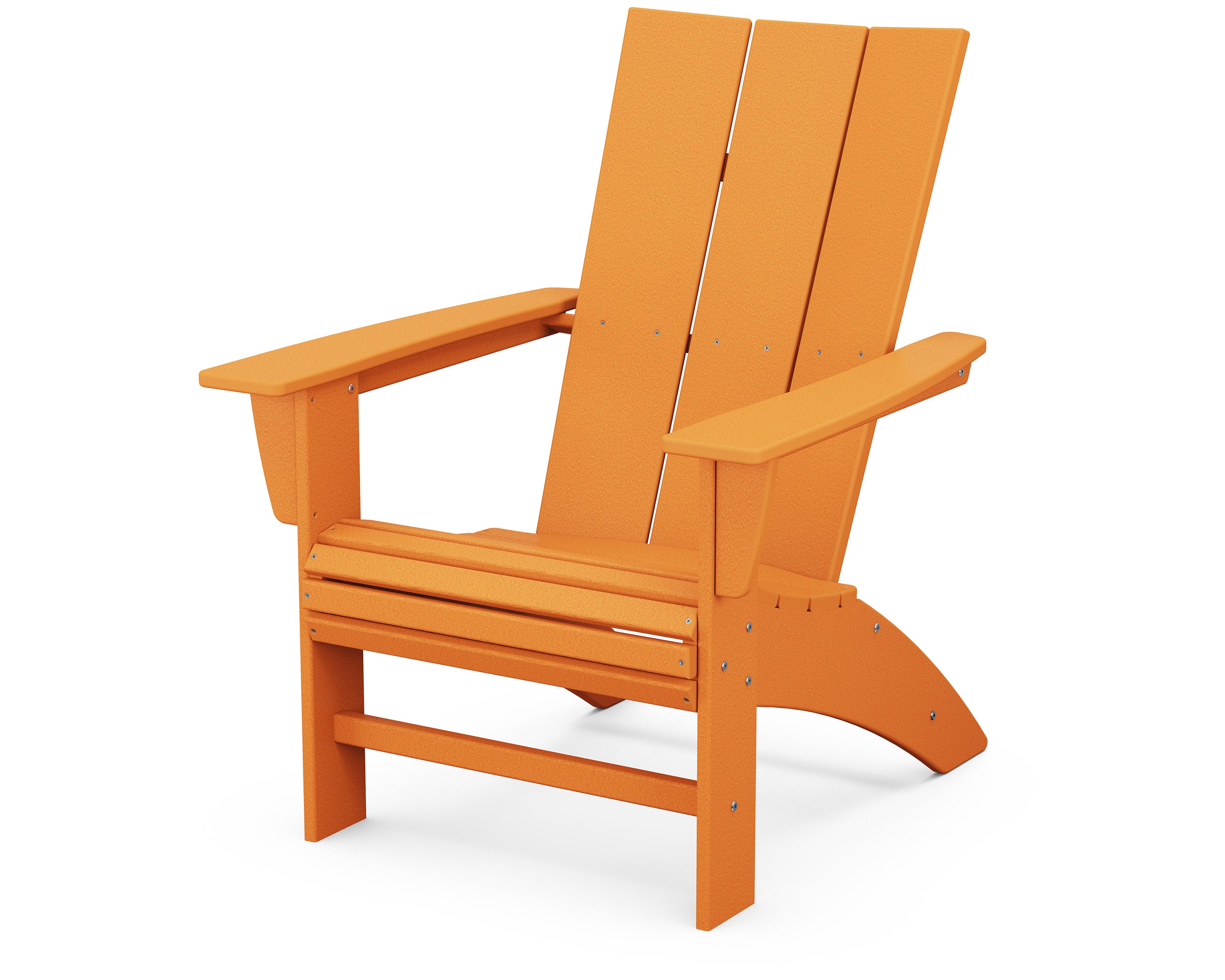 Modern Curveback Adirondack Chair in Tangerine