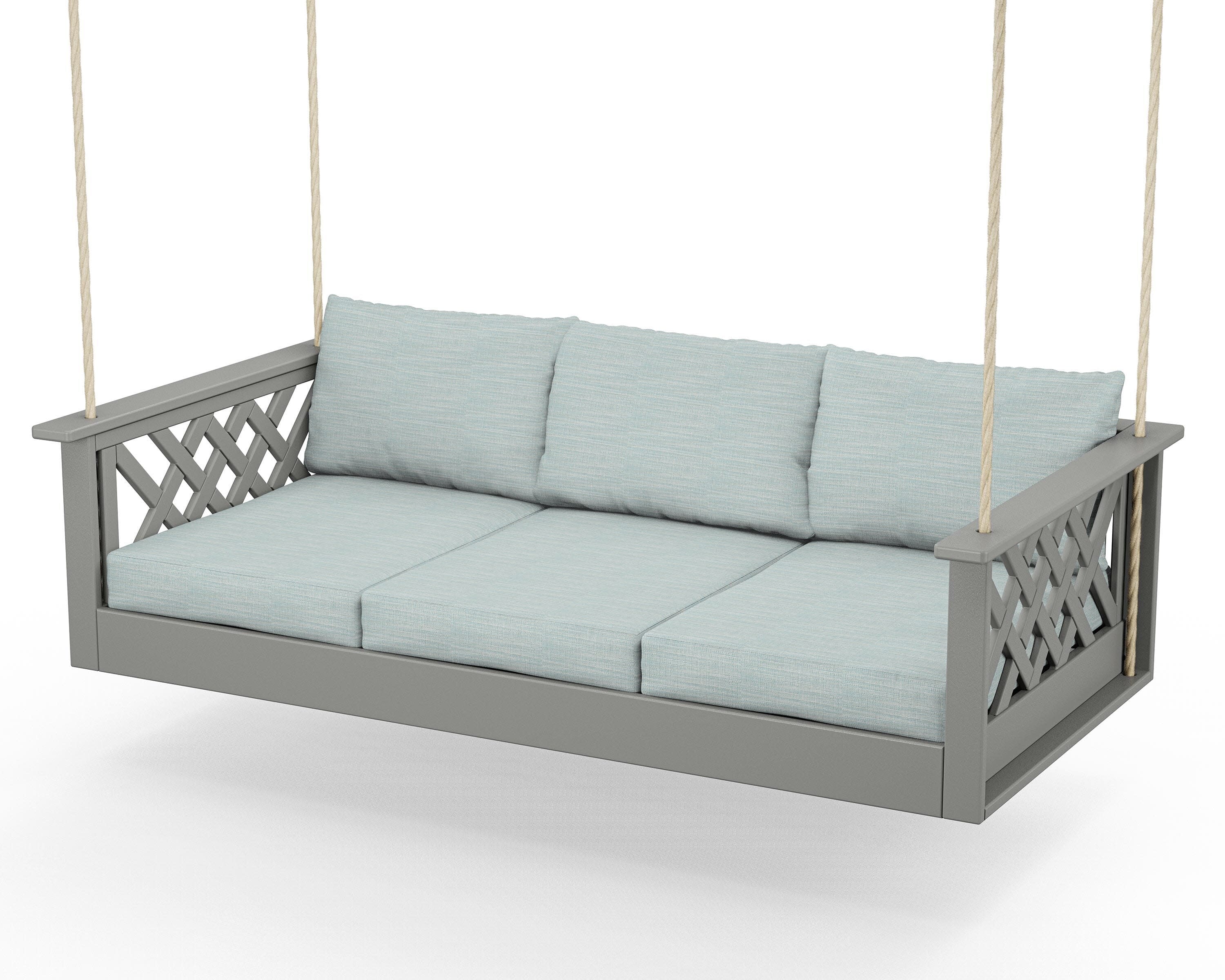Wovendale Daybed Swing in Slate Grey / Soothe Mist