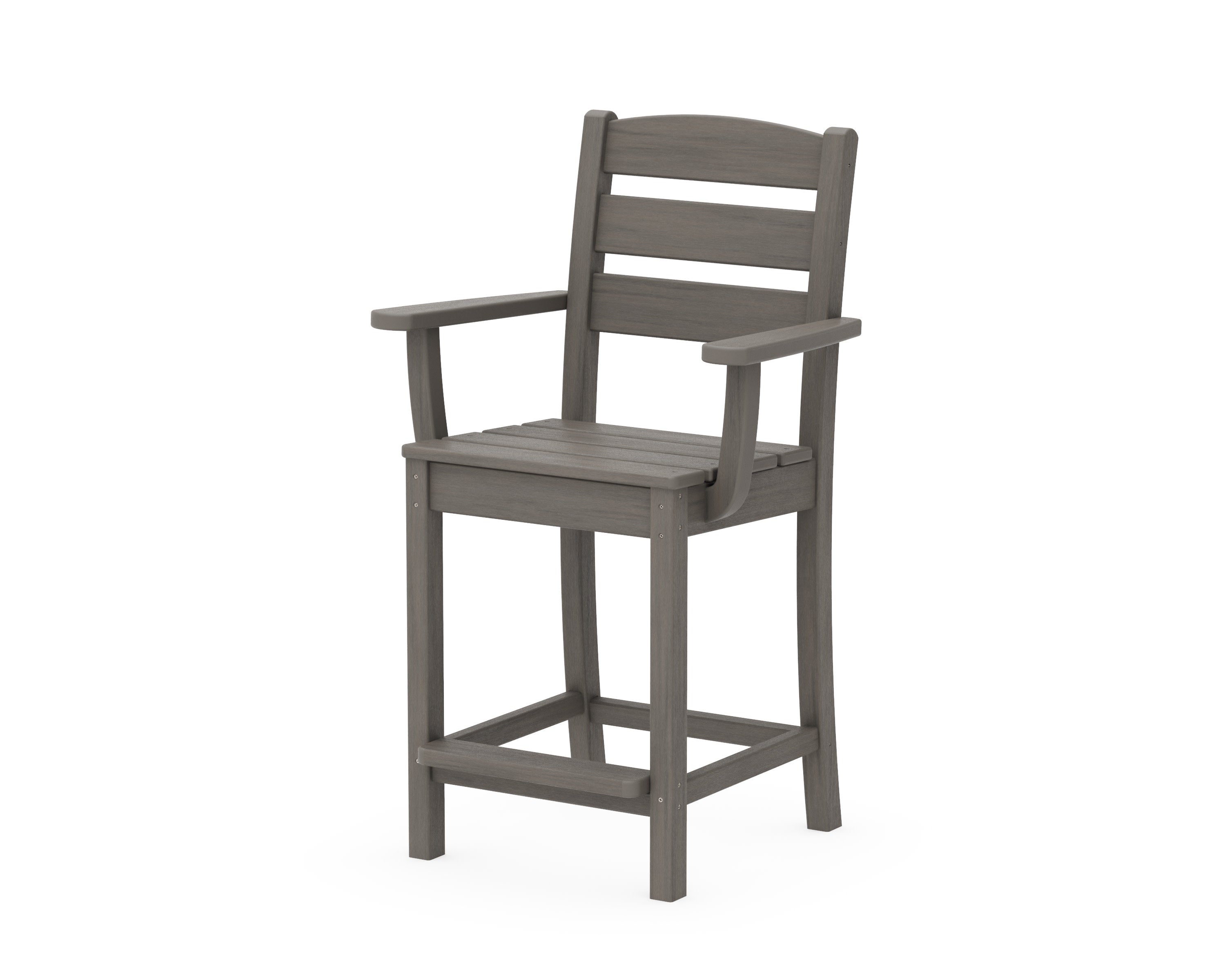 Lakeside Counter Arm Chair in Driftwood