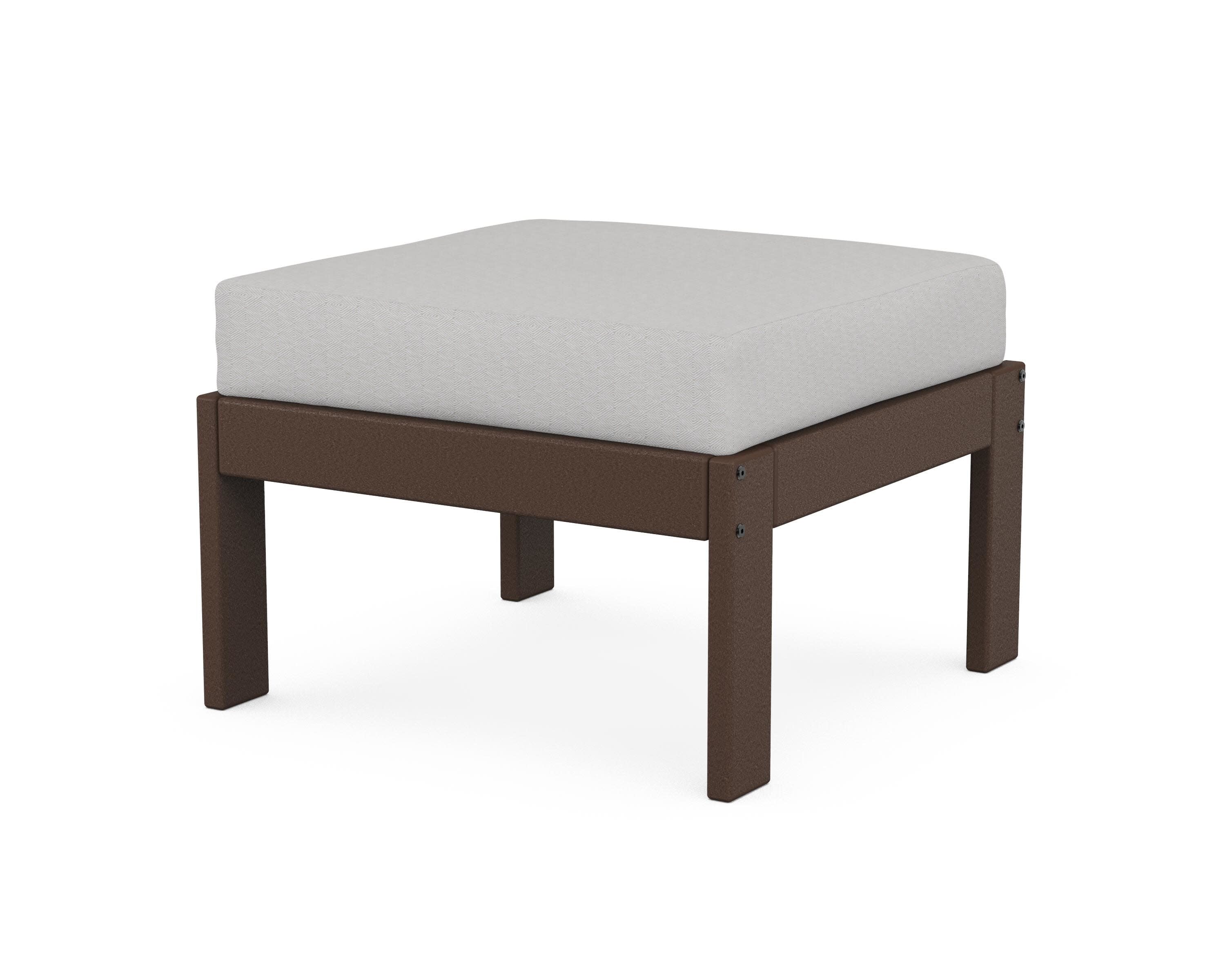 Vineyard Modular Ottoman in Mahogany / Diamond in the Rough