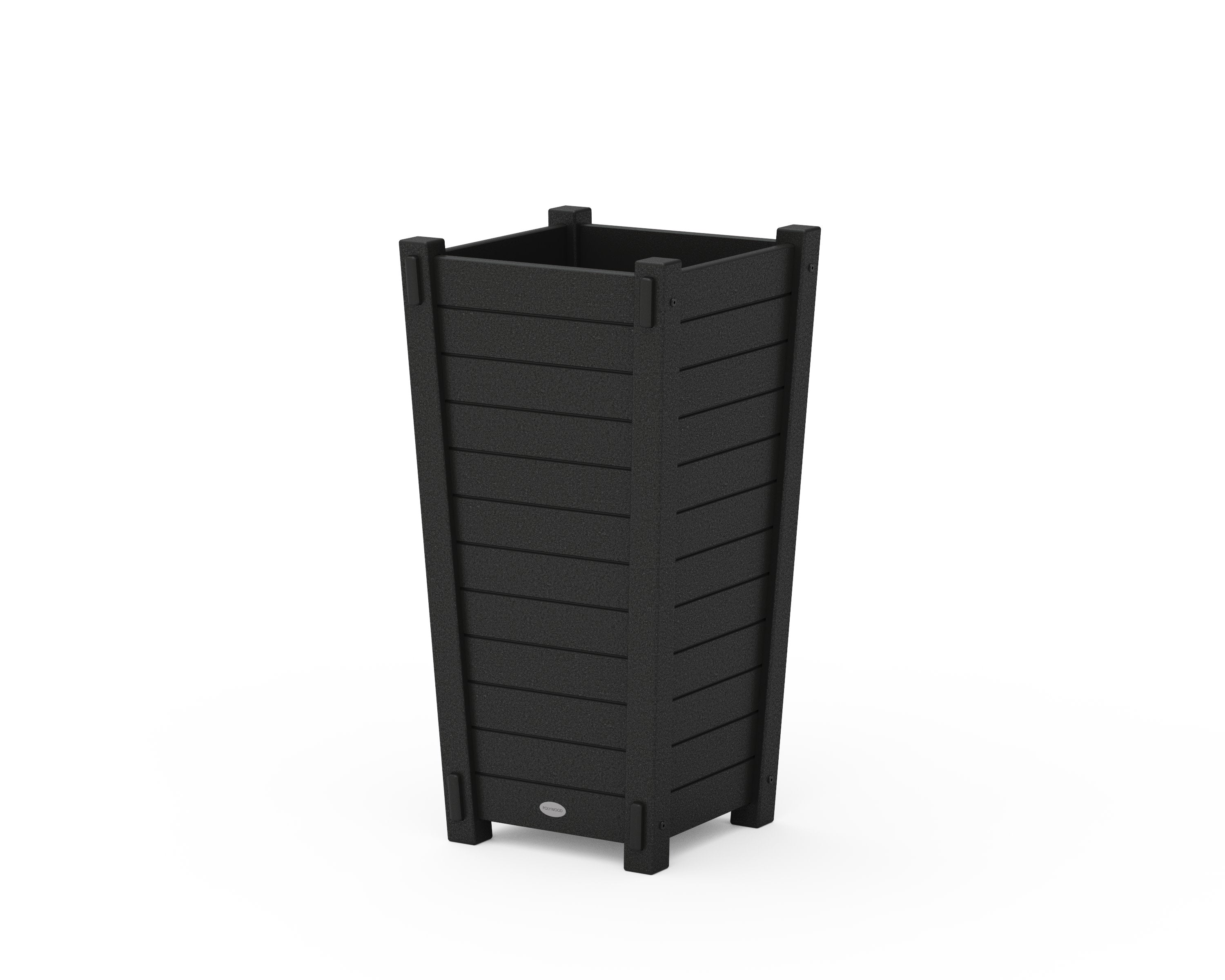 Nautical Tapered Square Planter Box in Black