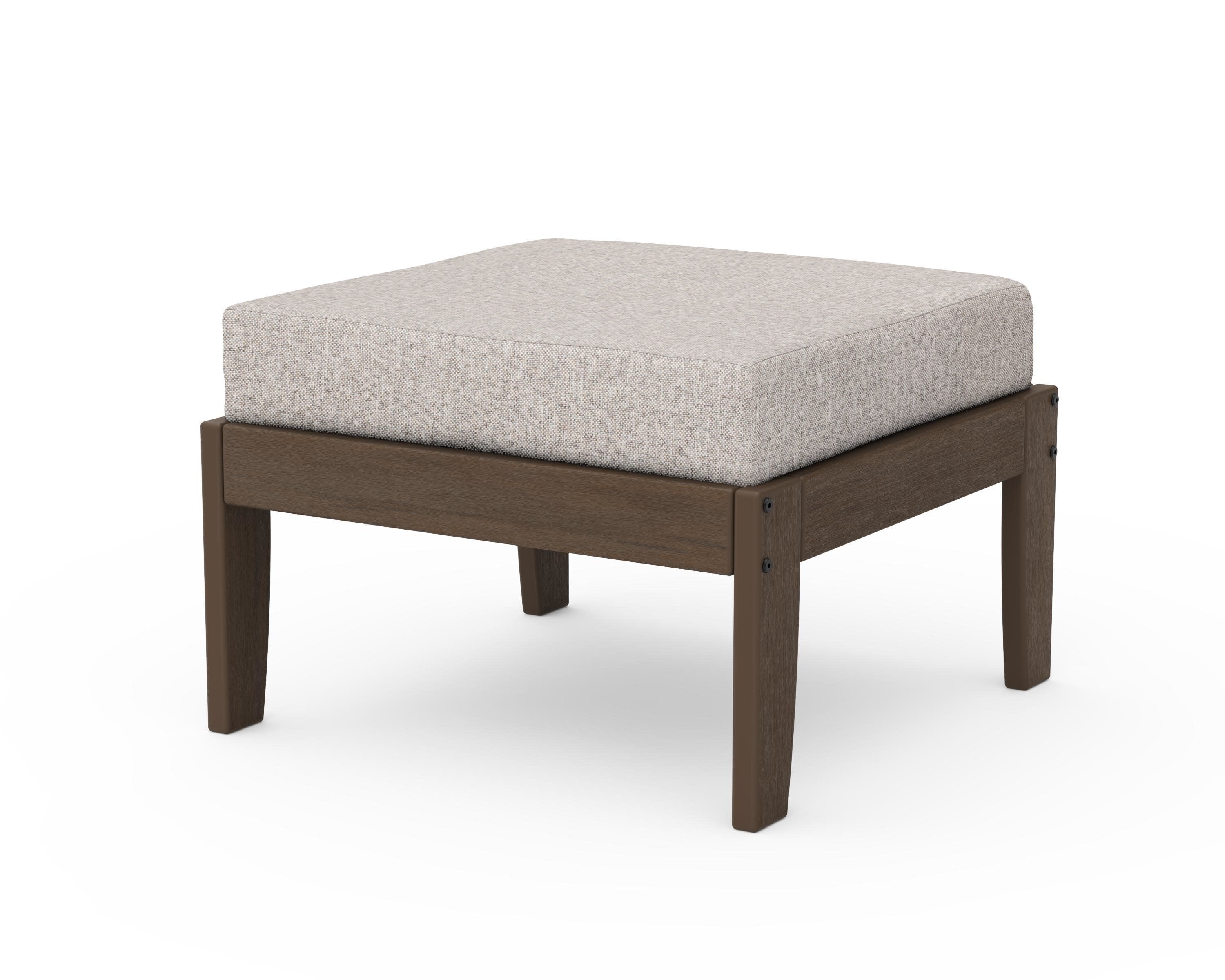 Modular Ottoman - Classic in Kona / Weathered Tweed