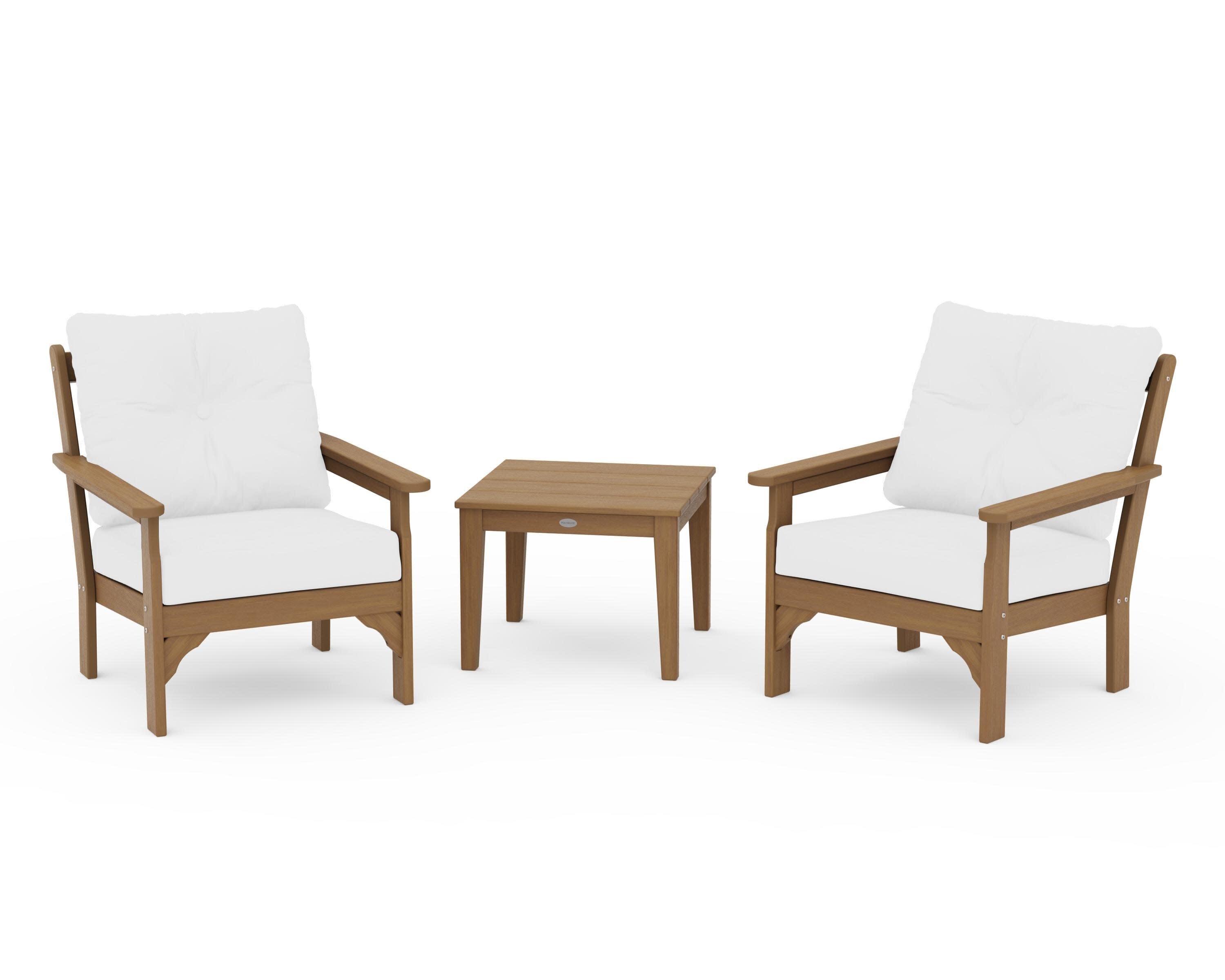 Vineyard 3-Piece Deep Seating Set in Natural / Natural