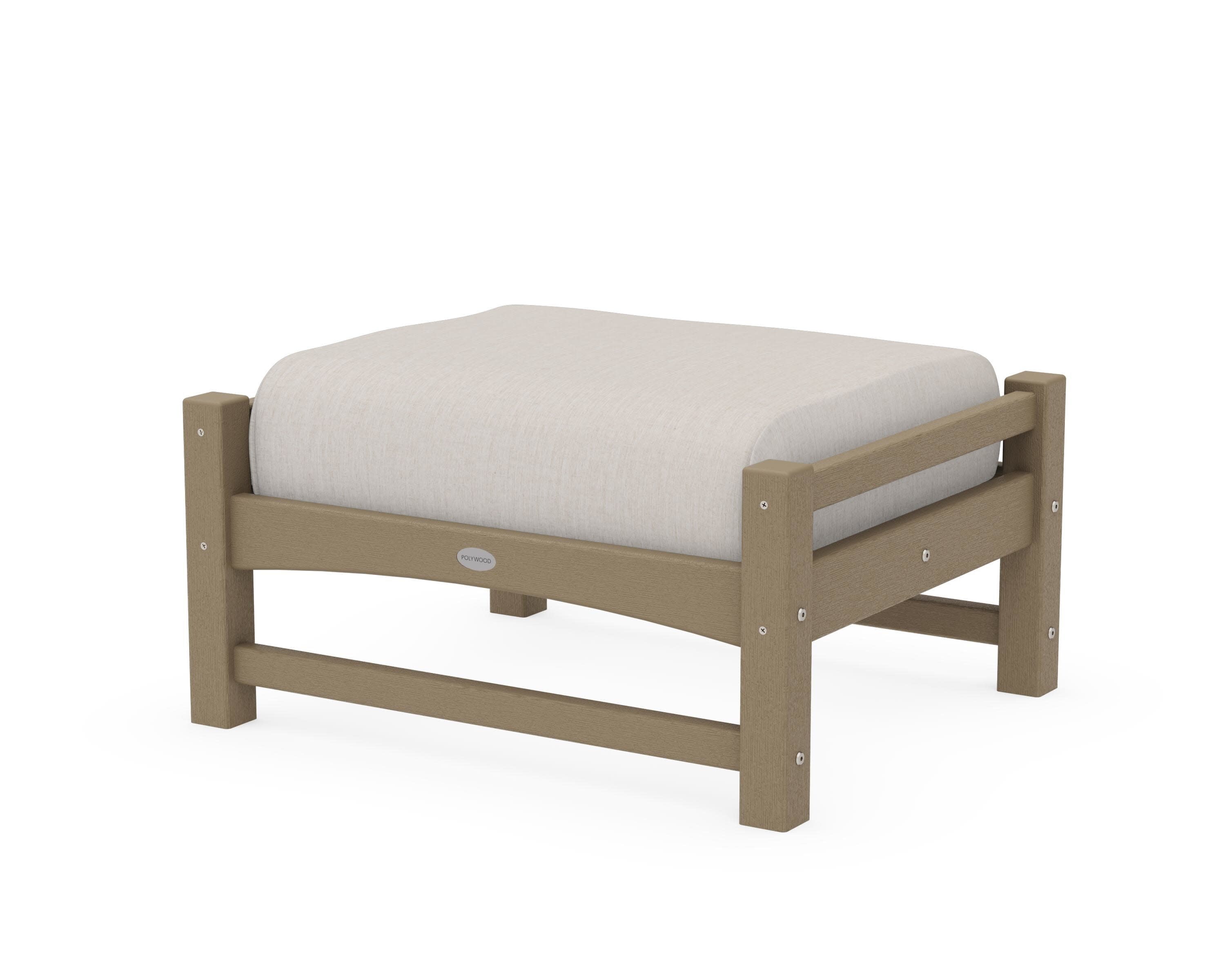 Club Ottoman in Vintage Sahara / Cast Ash