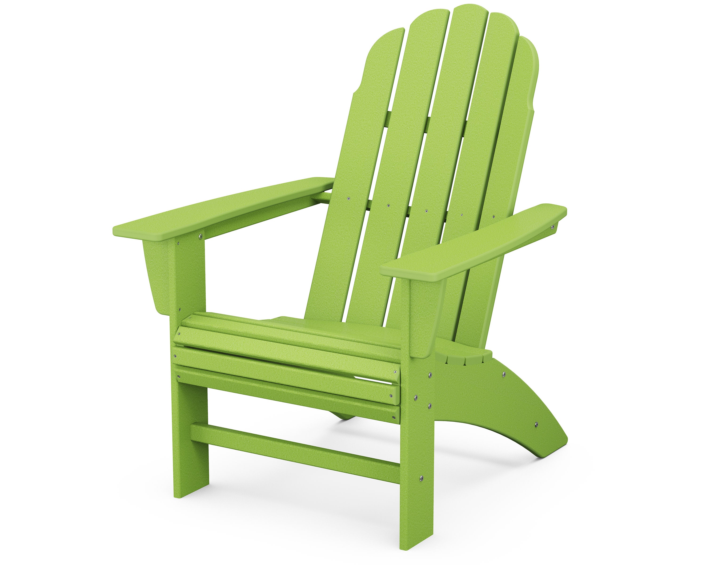 Vineyard Curveback Adirondack Chair in Lime