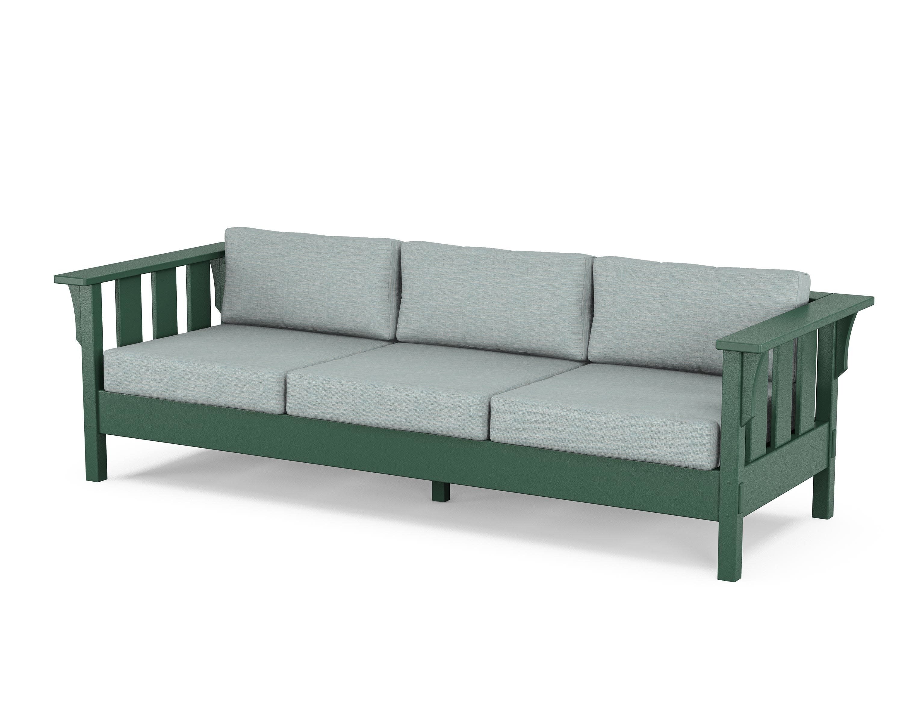Acadia Deep Seating Sofa in Green / Soothe Mist